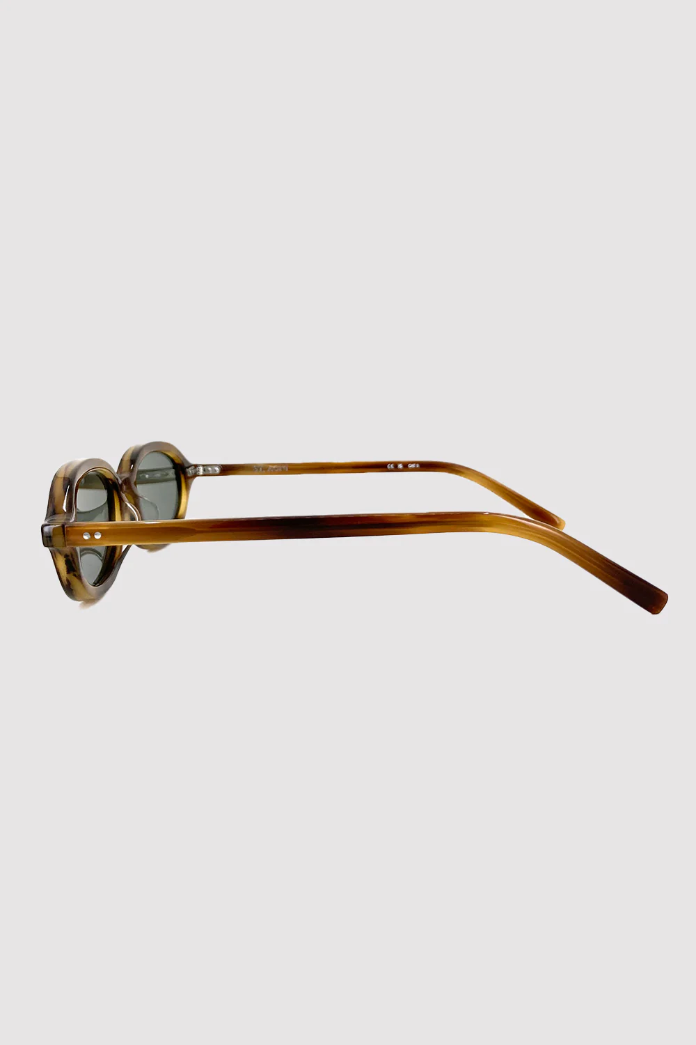 90s Slim Oval Sunglasses - Tortoiseshell - Image 6