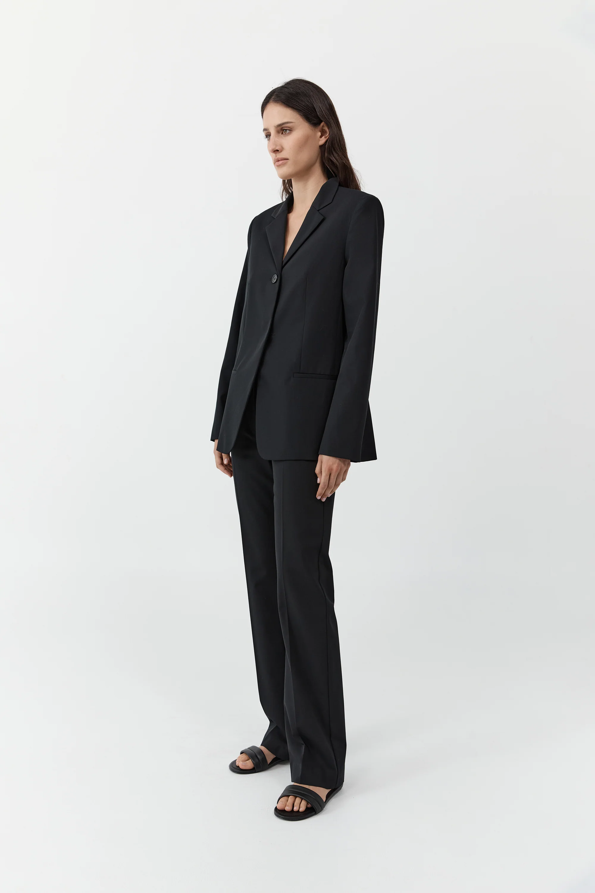 90s Wool Blazer - Black - Image 3