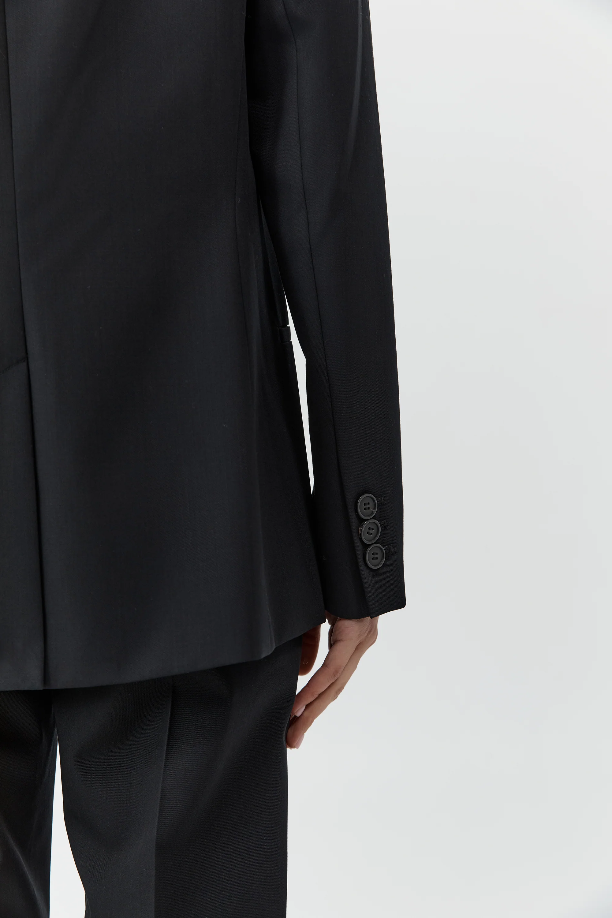 90s Wool Blazer - Black - Image 4