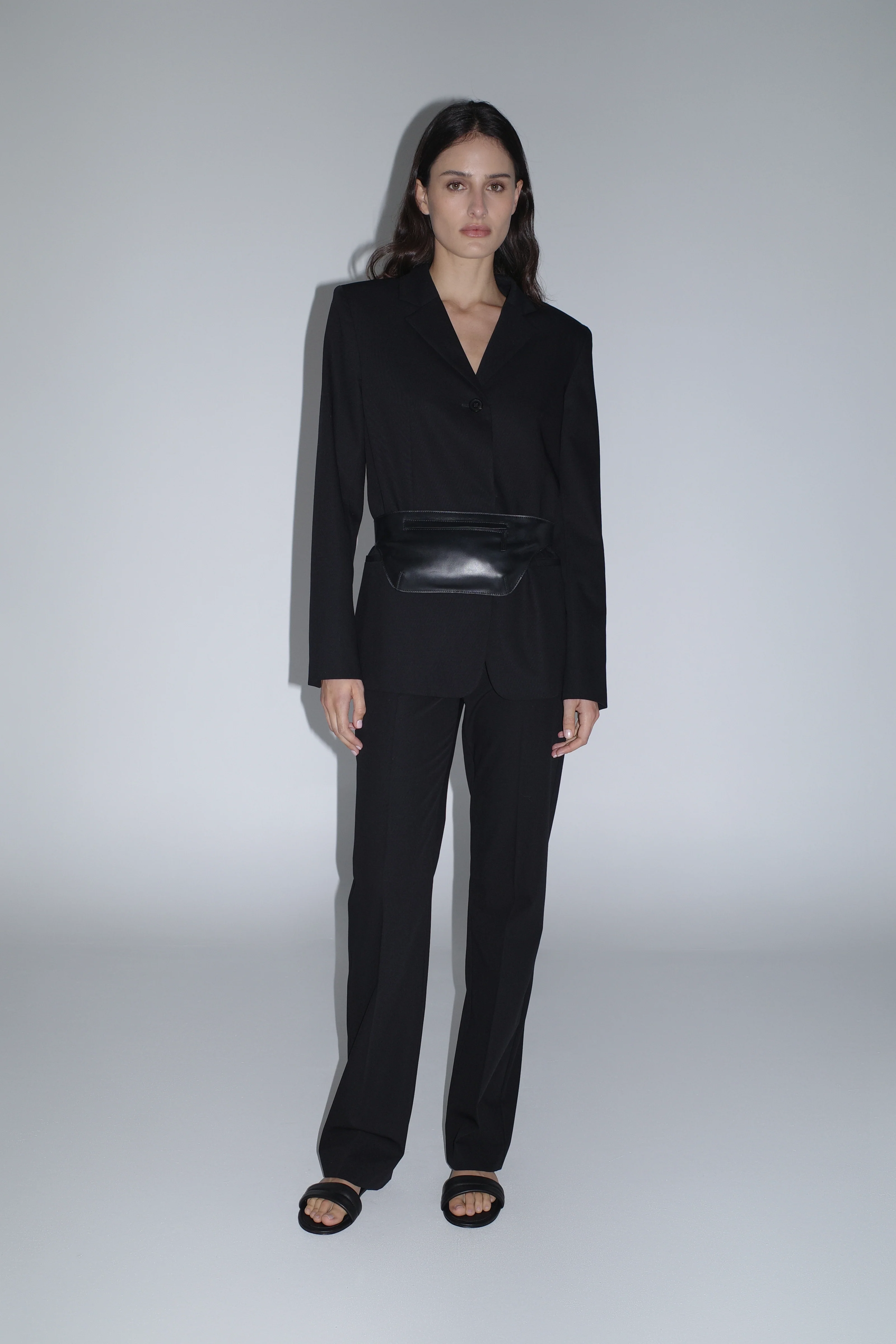 90s Wool Blazer - Black - Image 6