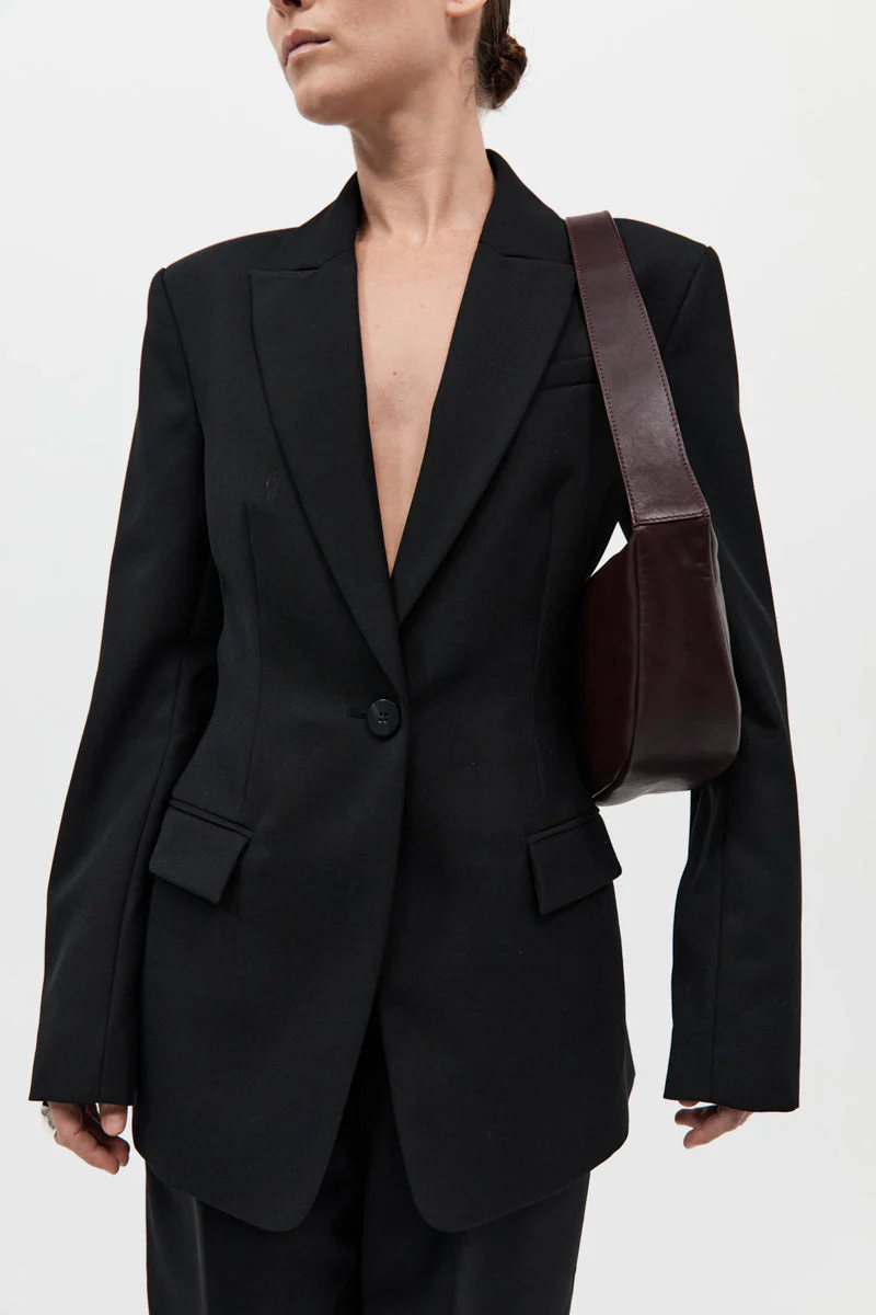 Adjustable Crescent Bag - Bordeaux - Image 3