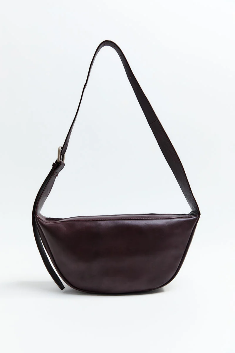 Adjustable Crescent Bag - Bordeaux - Image 6
