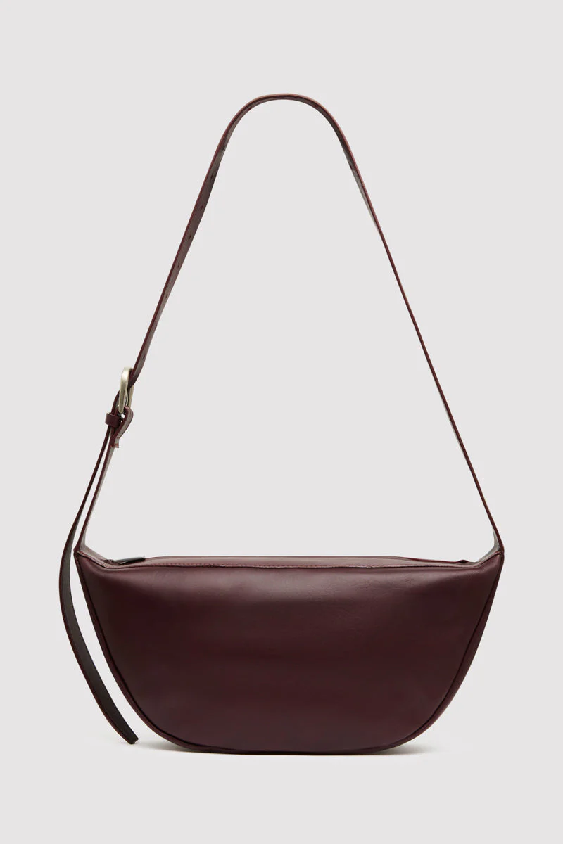 Adjustable Crescent Bag - Bordeaux - Image 8
