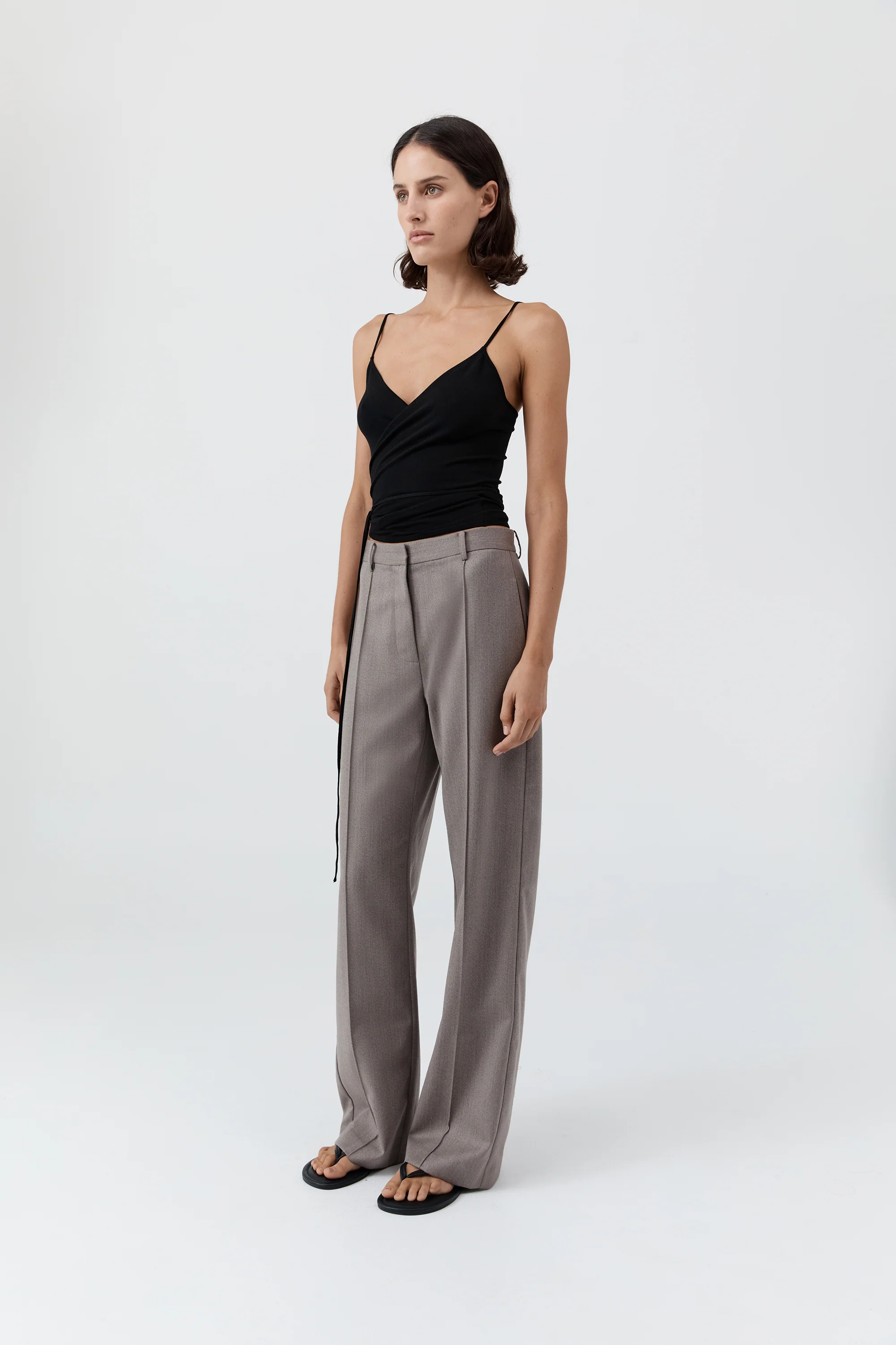 Ballerina Wrap Knit Top - Black - Image 3