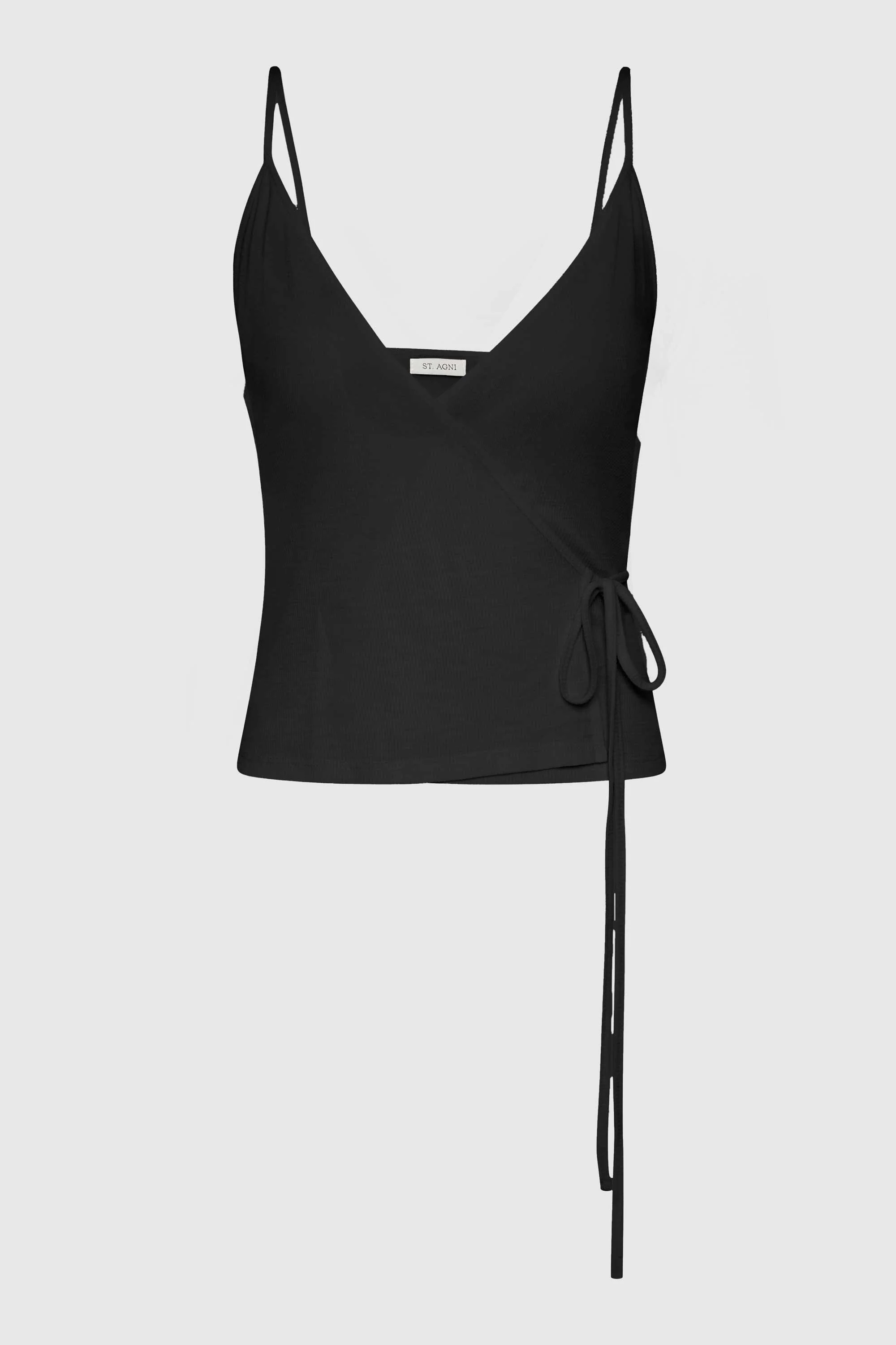 Ballerina Wrap Knit Top - Black - Image 6