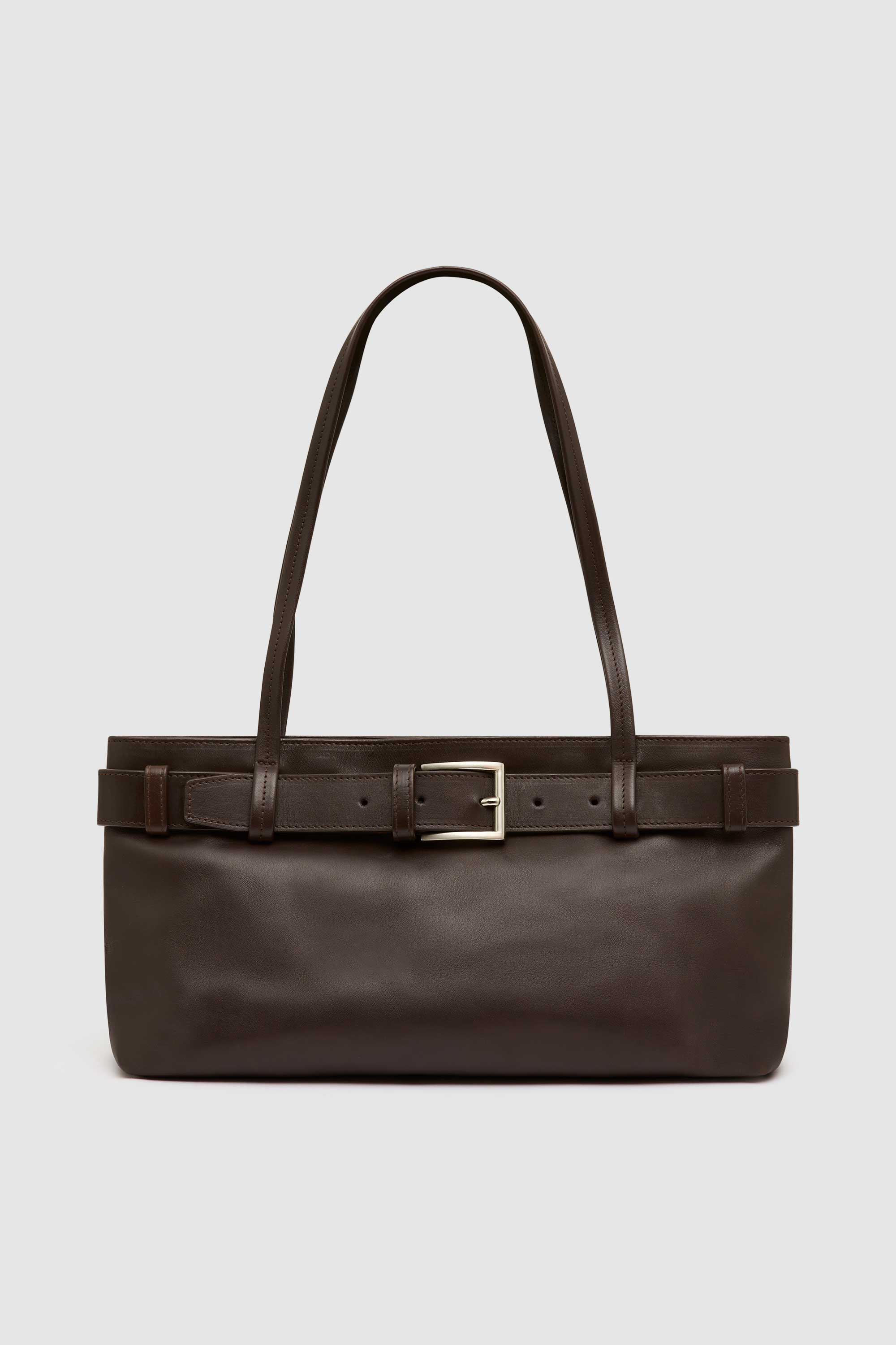 PRE-ORDER: Belt Detail Baguette - Coffee - Image 7