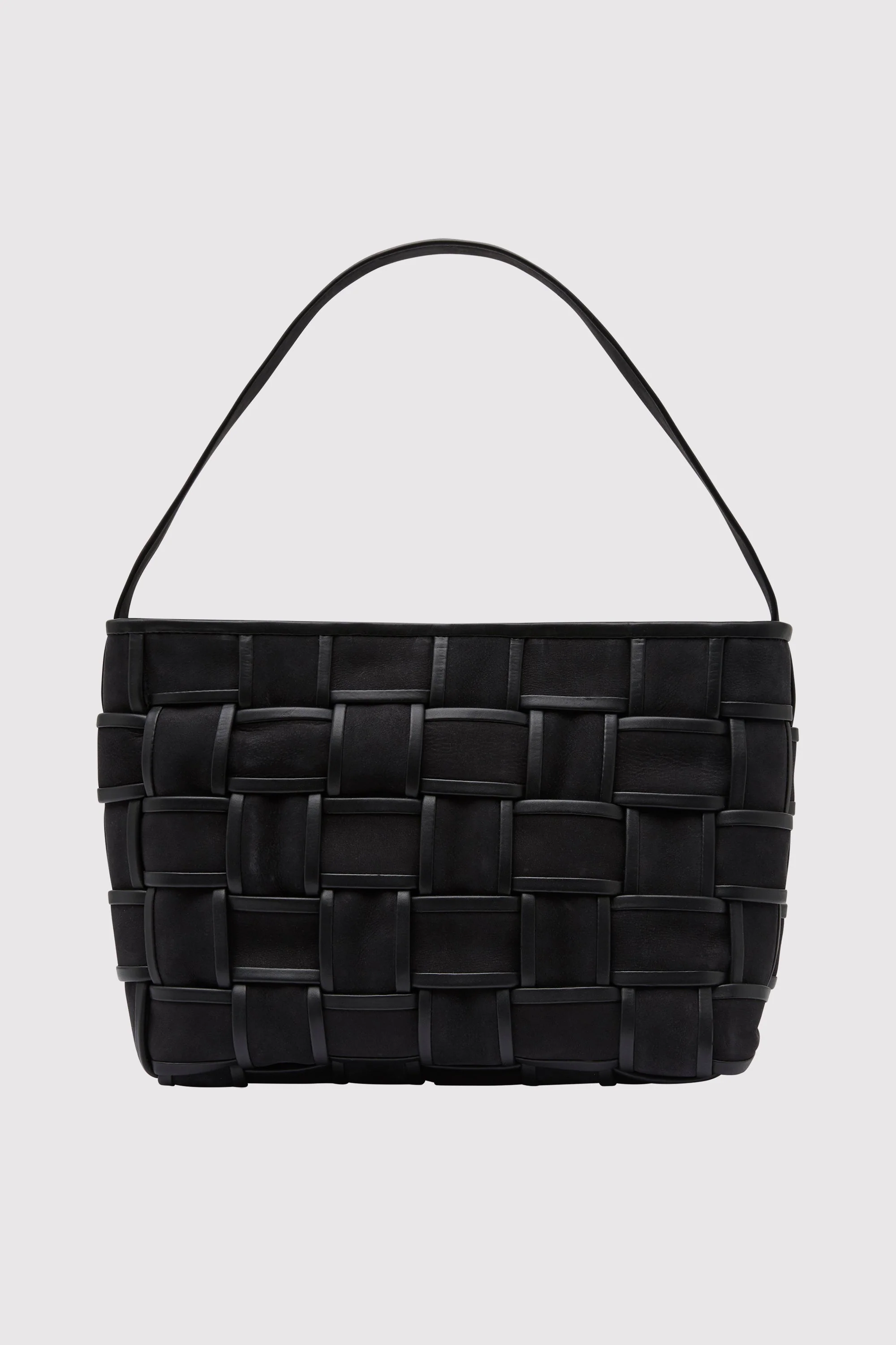 Border Woven Mini Tote - Black - Image 10