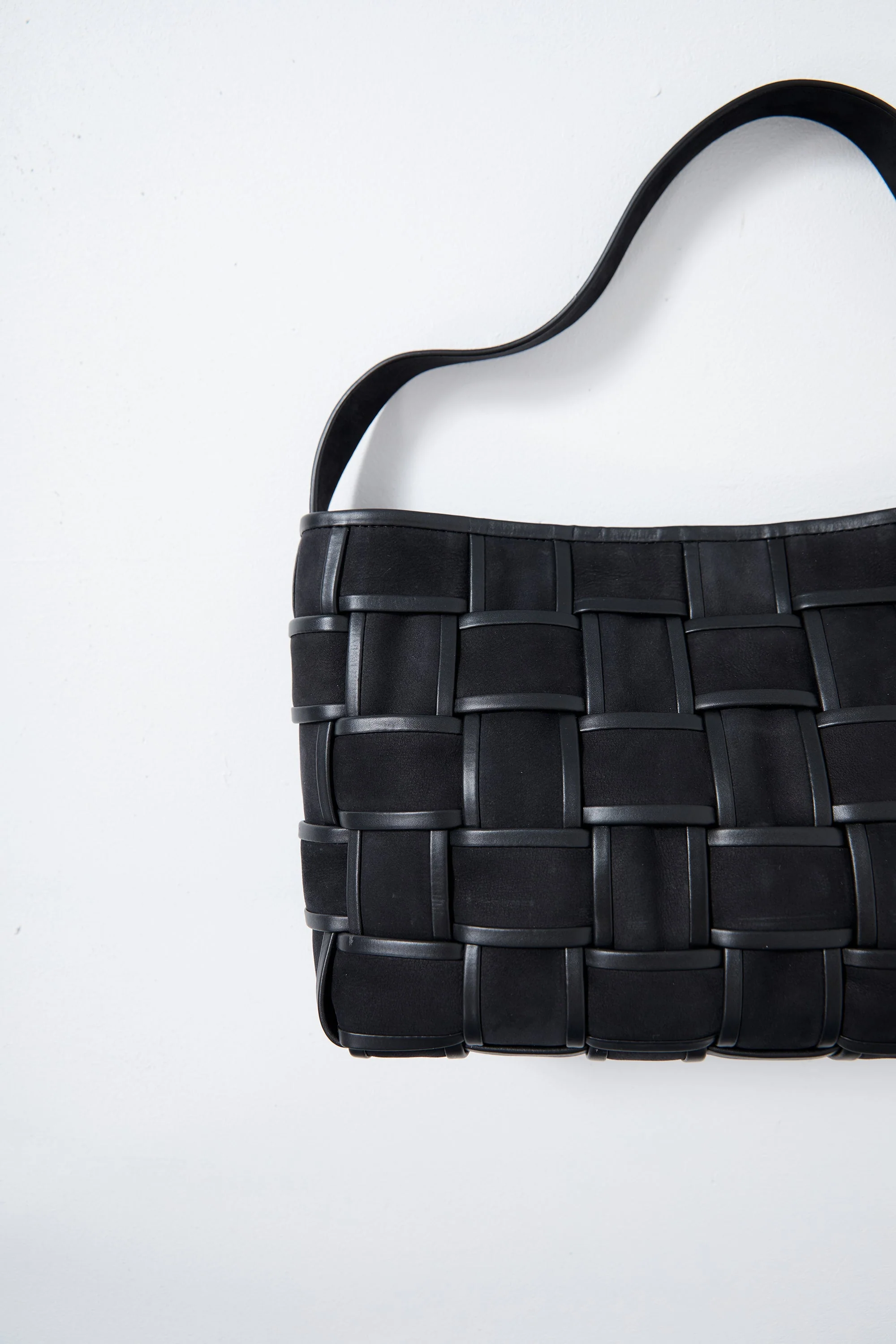 Border Woven Mini Tote - Black - Image 4