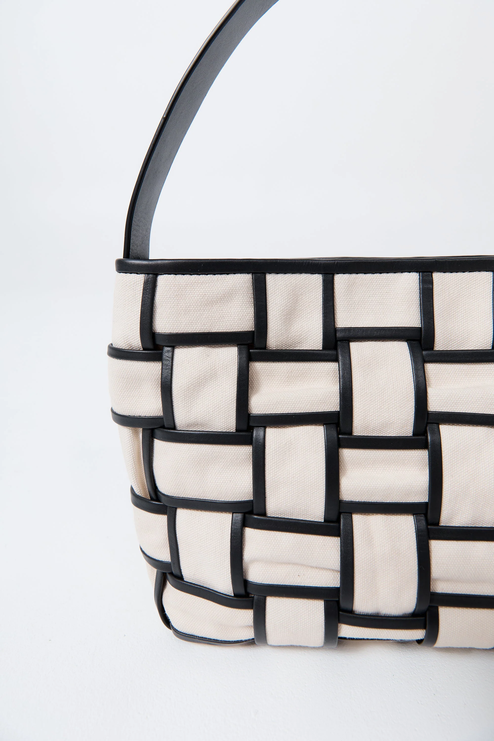 Border Woven Mini Tote - Canvas - Image 5