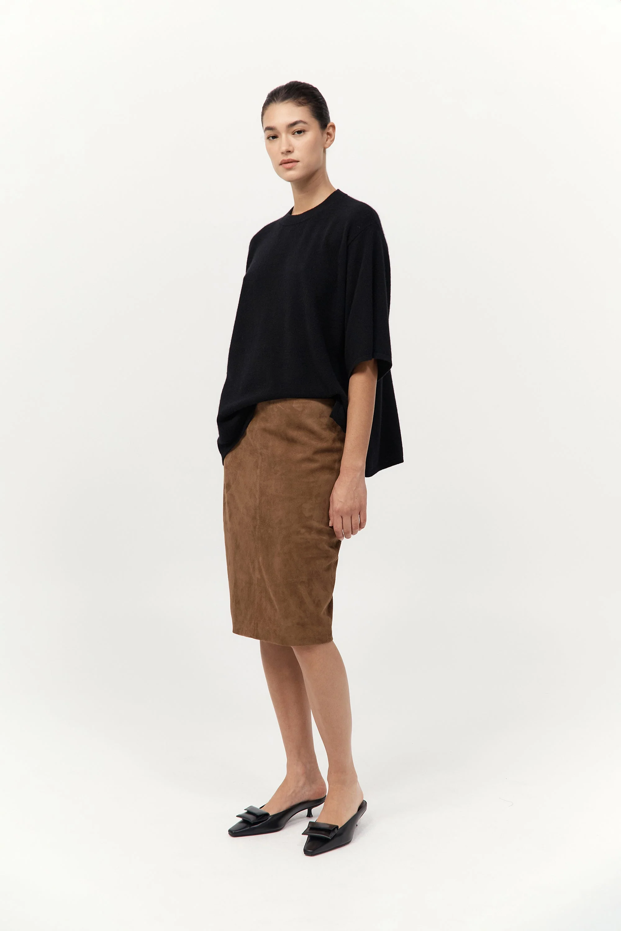 Cashmere Copain Tee - Black - Image 3