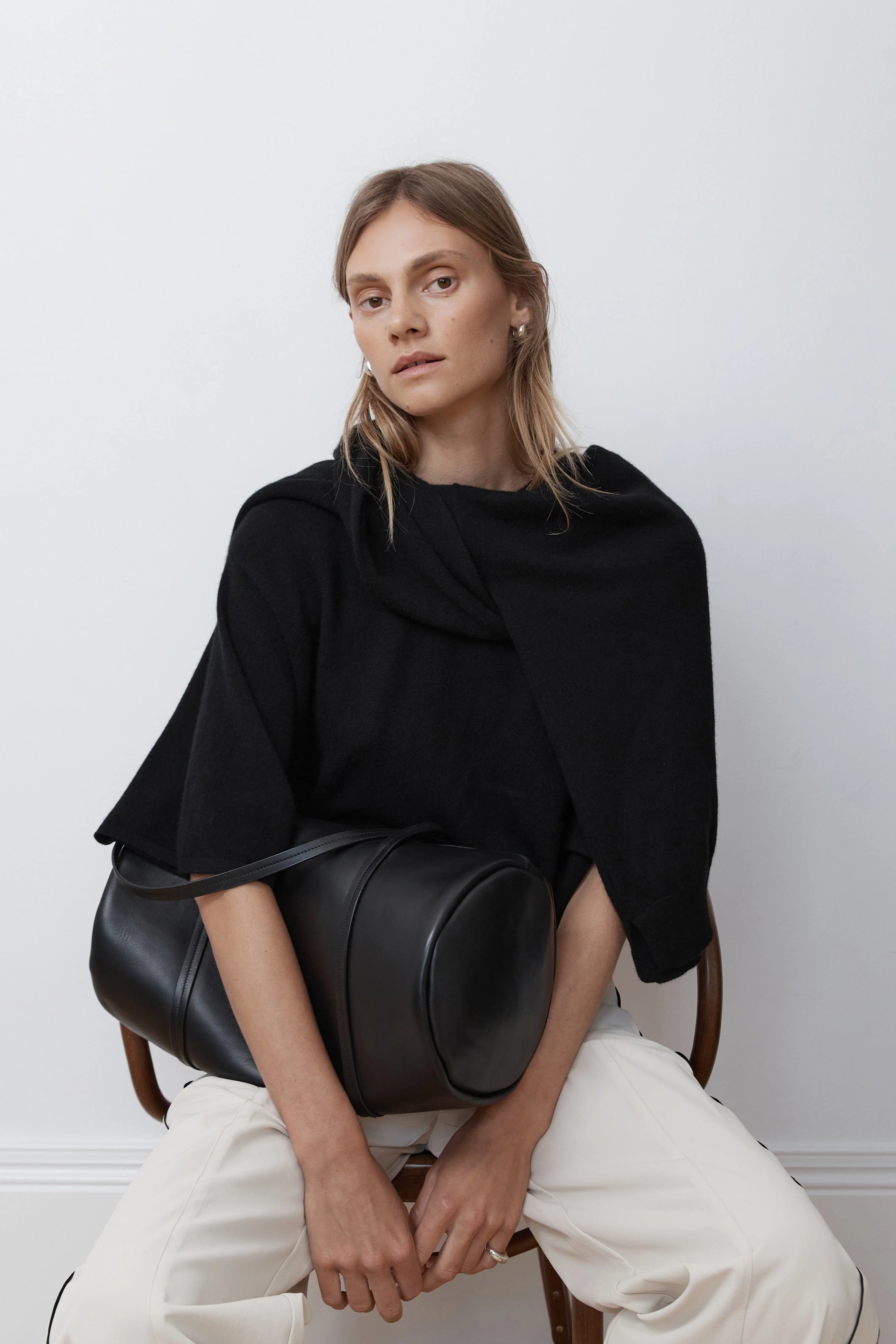 Cashmere Copain Tee - Black - Image 6