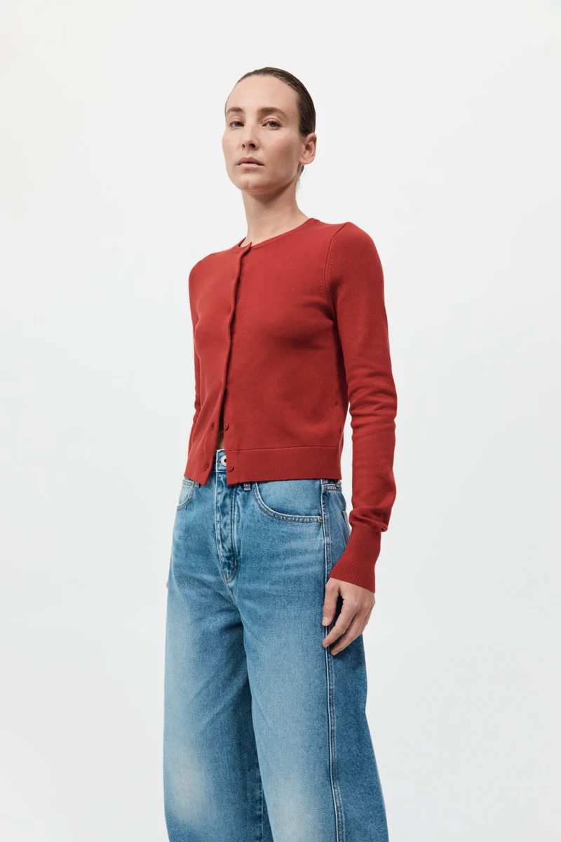 Classic Cardigan - Rosso - Image 3
