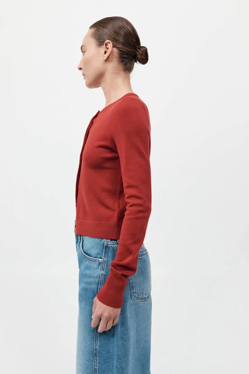 Classic Cardigan - Rosso - Image 4