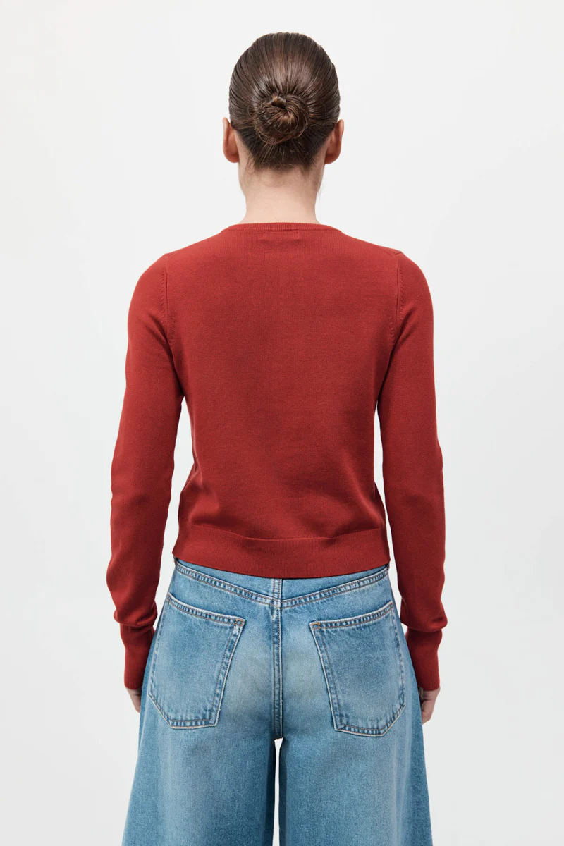 Classic Cardigan - Rosso - Image 5