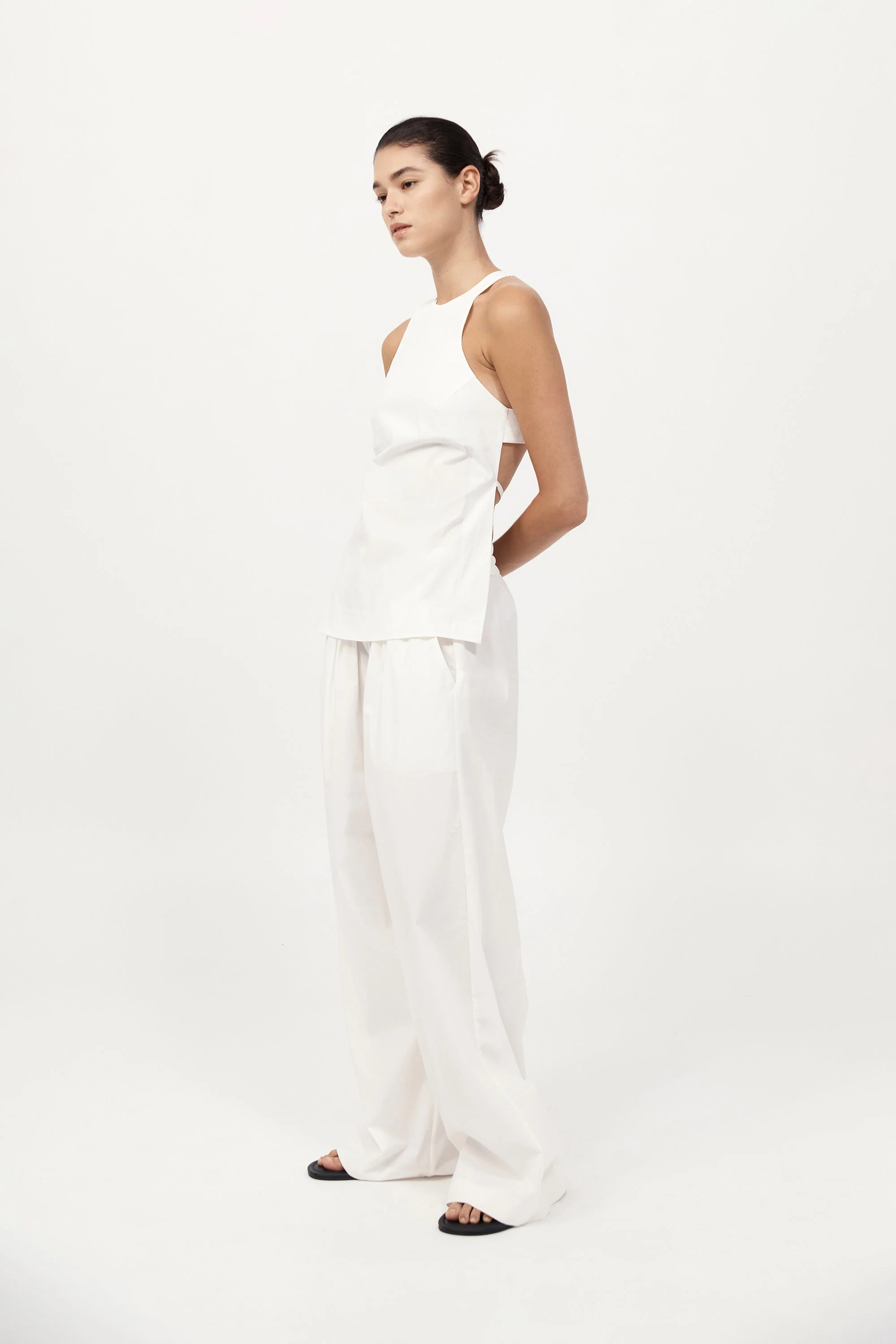 Everyday Drawstring Pants - White - Image 4