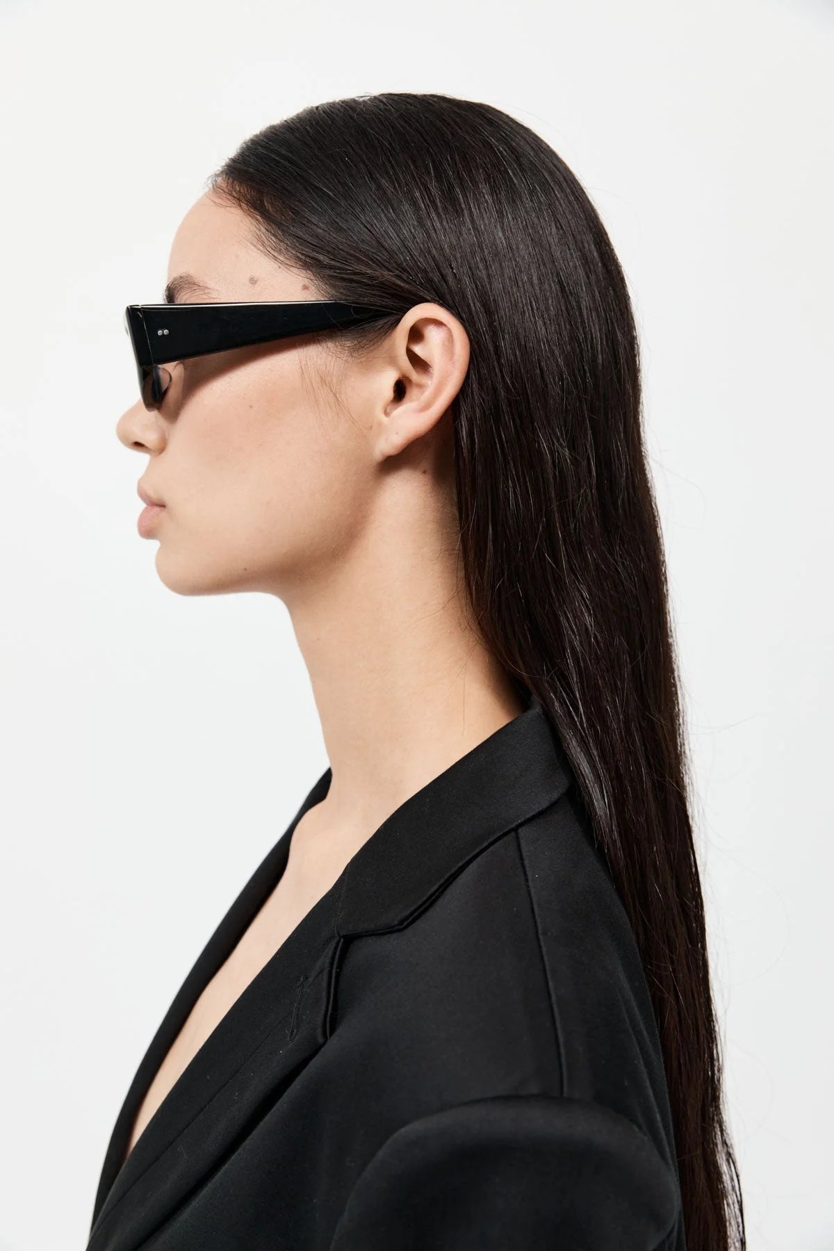 Everyday Rectangle Sunglasses - Black - Image 3