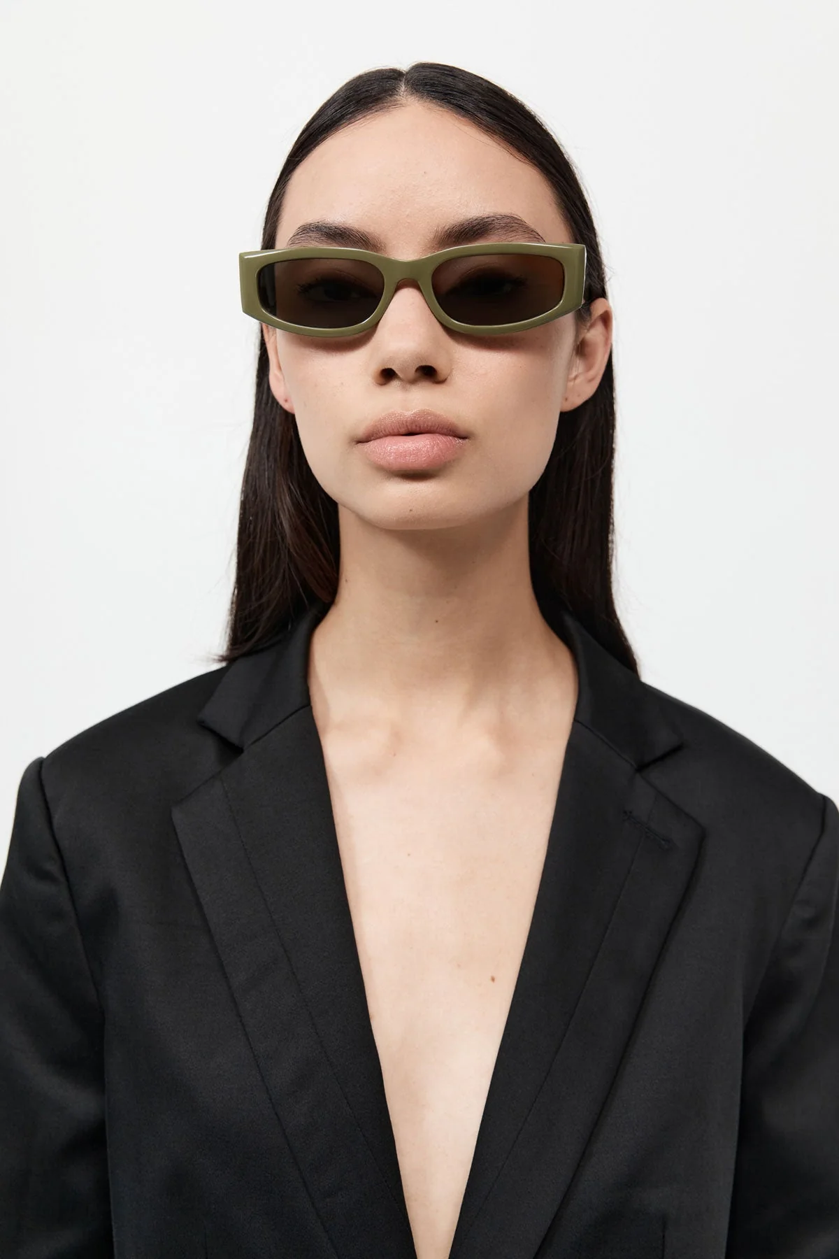 Everyday Rectangle Sunglasses - Olive - Image 5