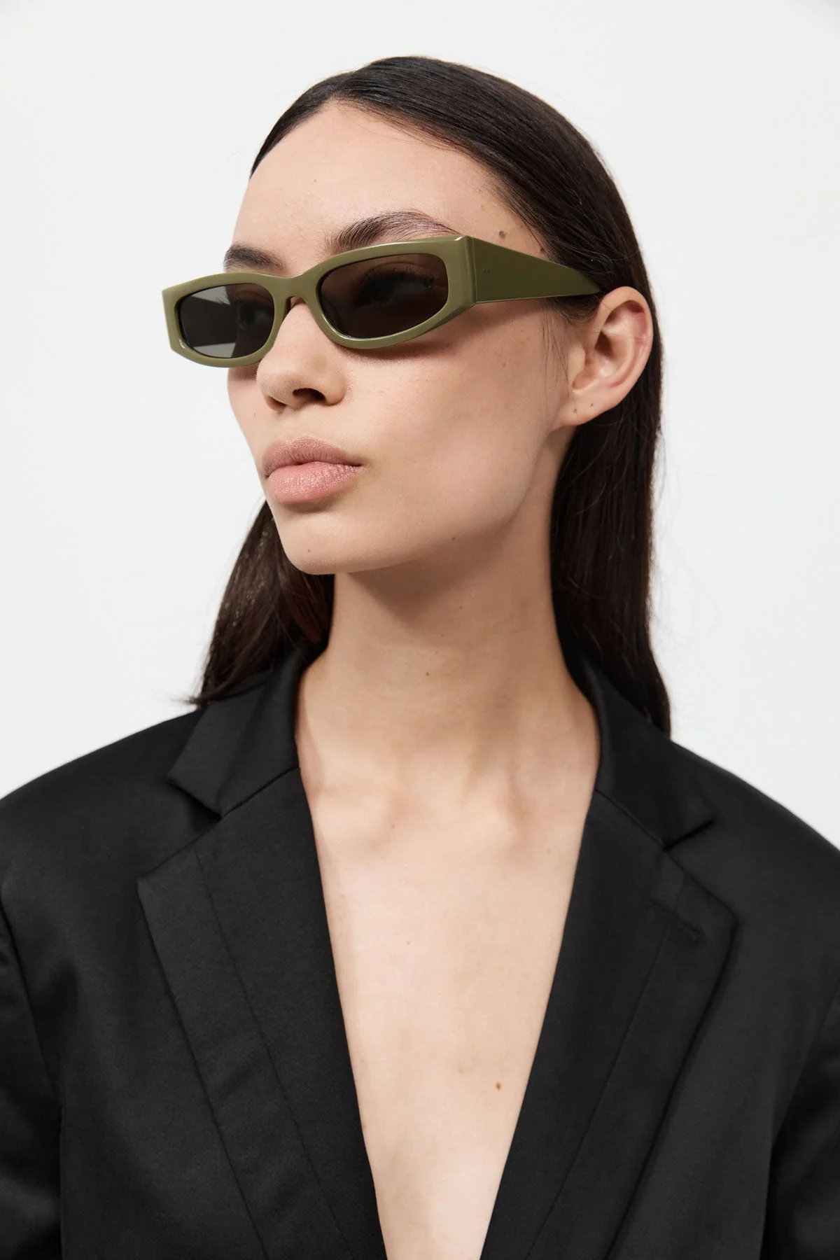 Everyday Rectangle Sunglasses - Olive - Image 6