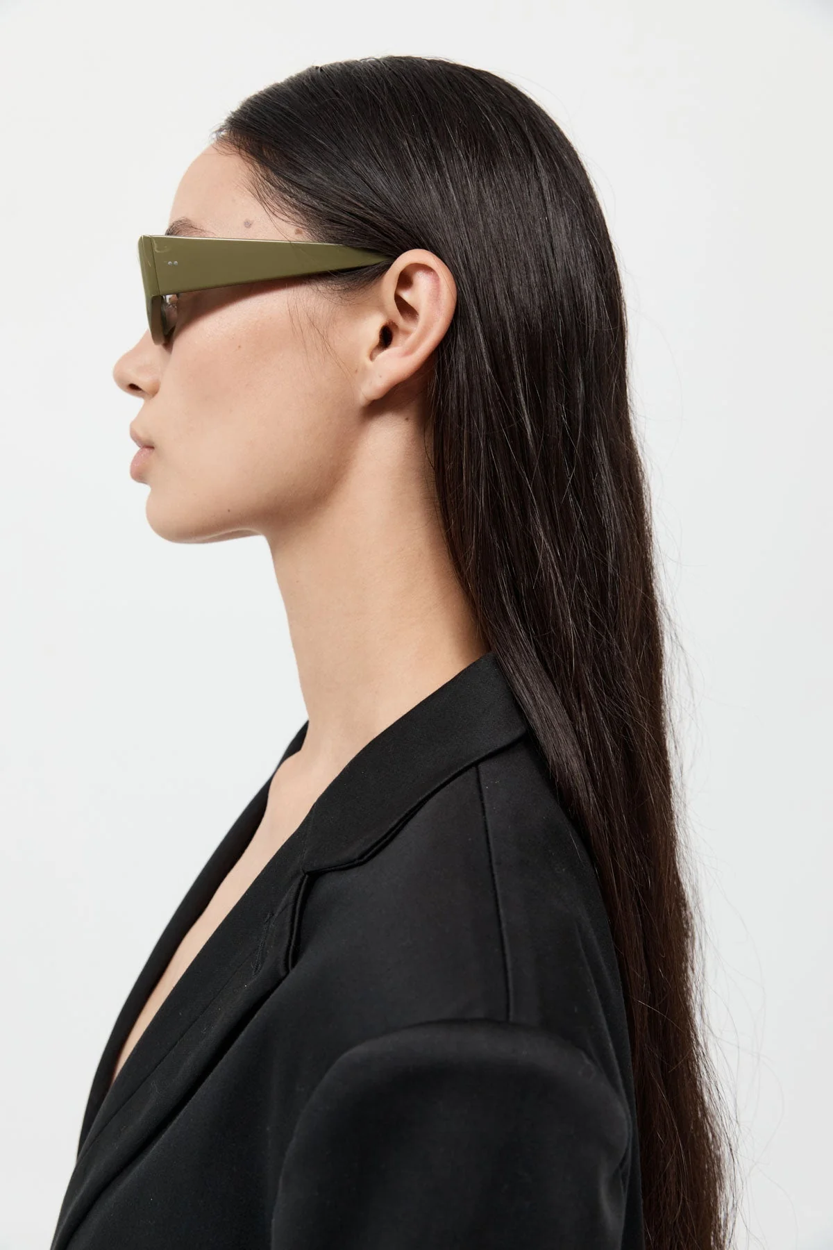 Everyday Rectangle Sunglasses - Olive - Image 7