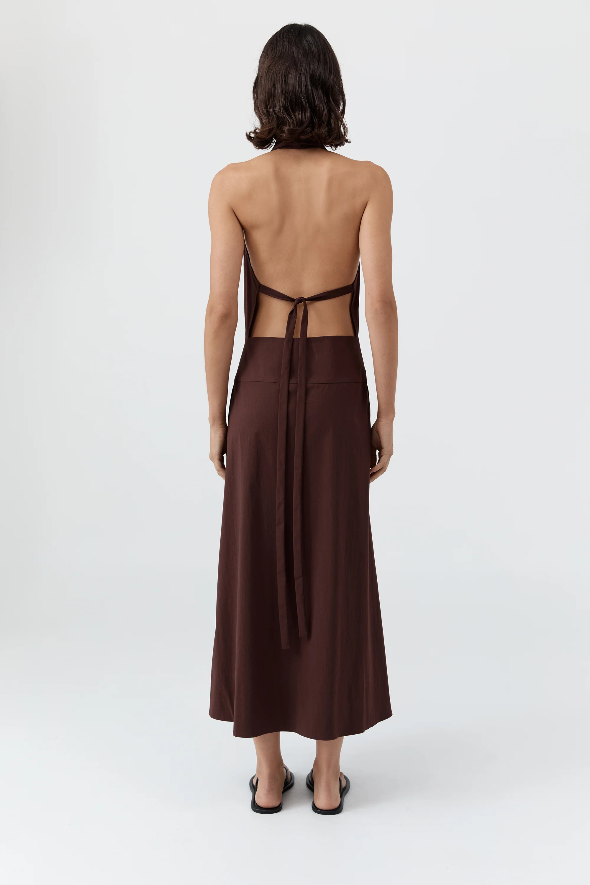 Halter Wrap Dress - Liqueur - Image 6