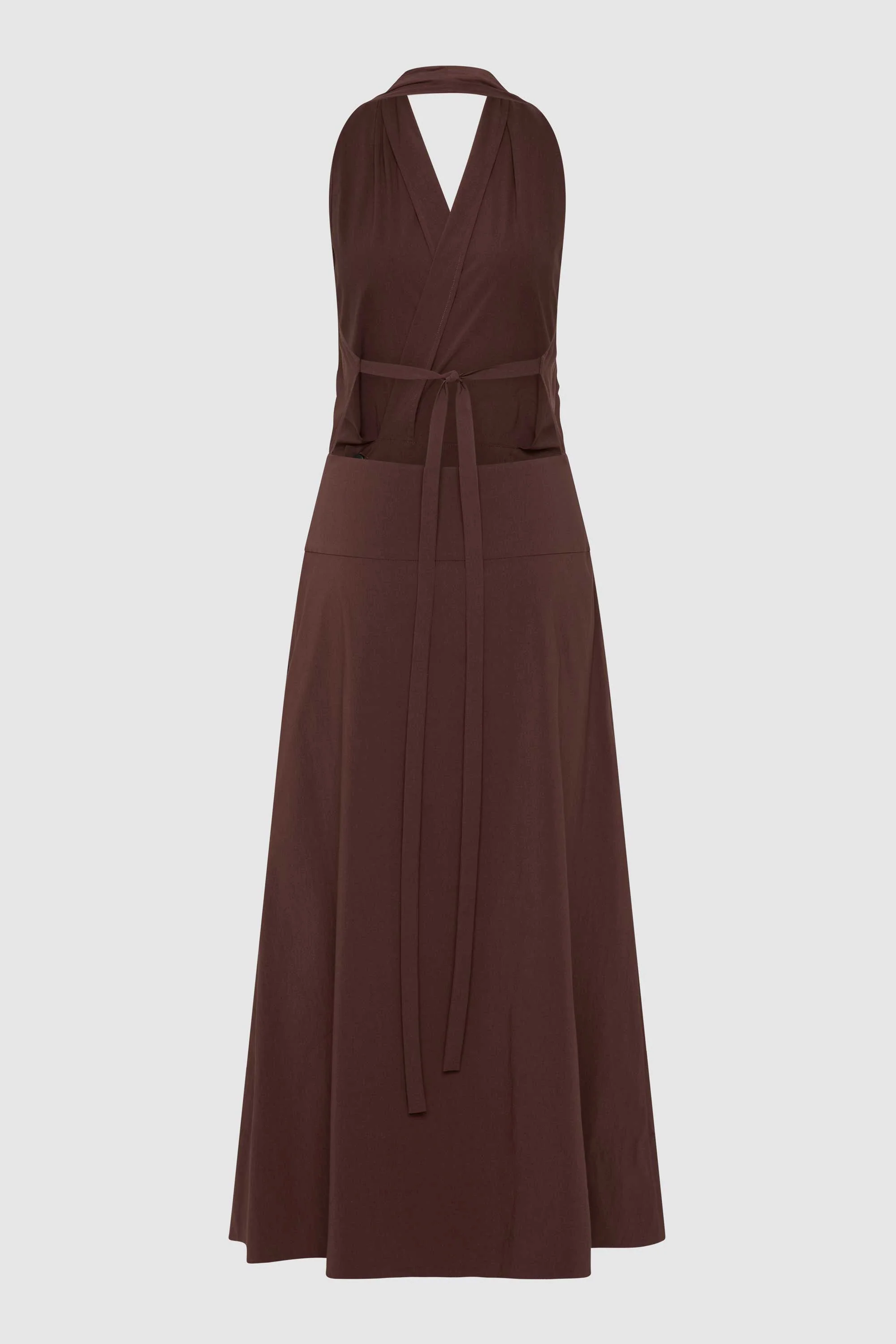 Halter Wrap Dress - Liqueur - Image 9