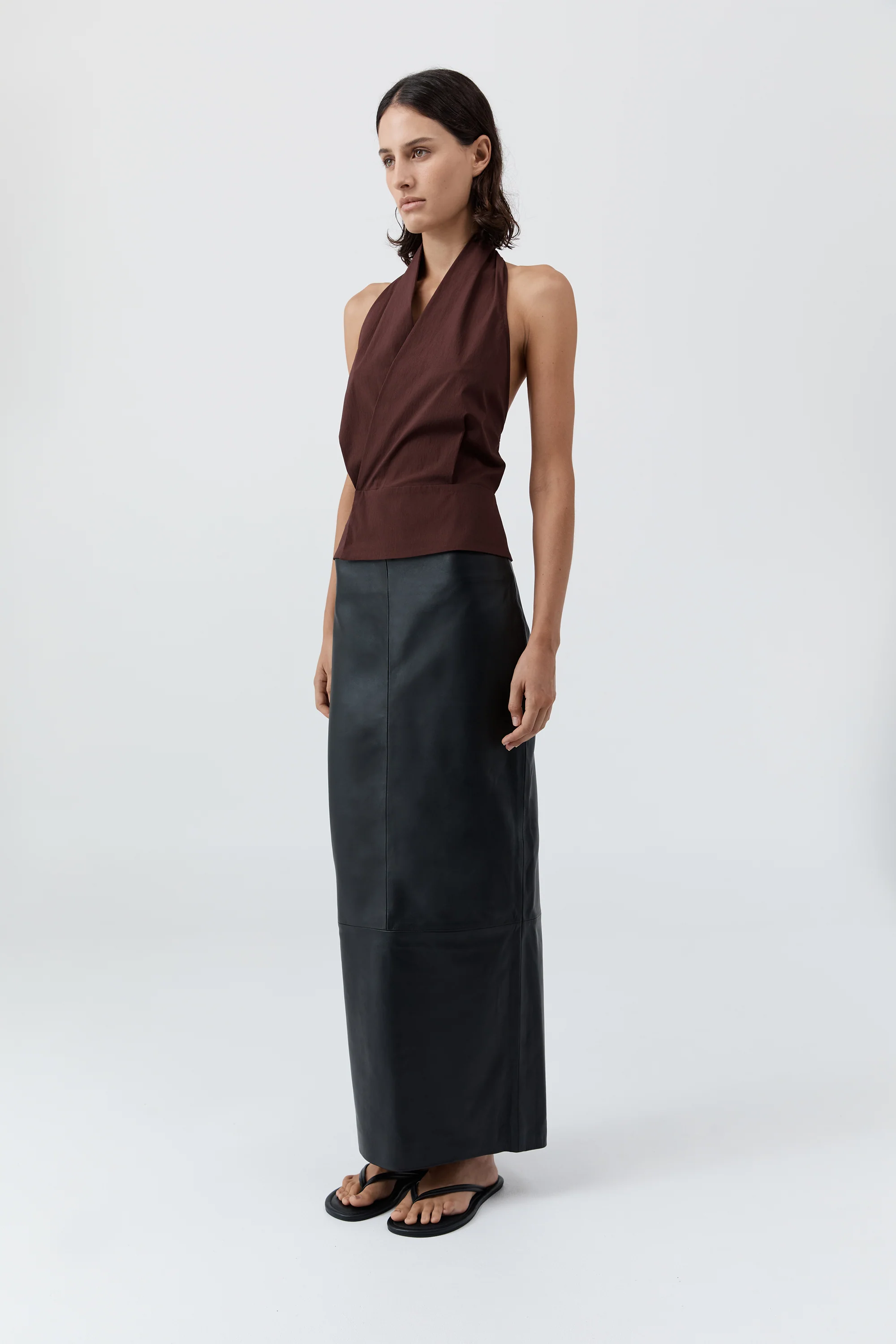 Halter Wrap Top - Liqueur - Image 3