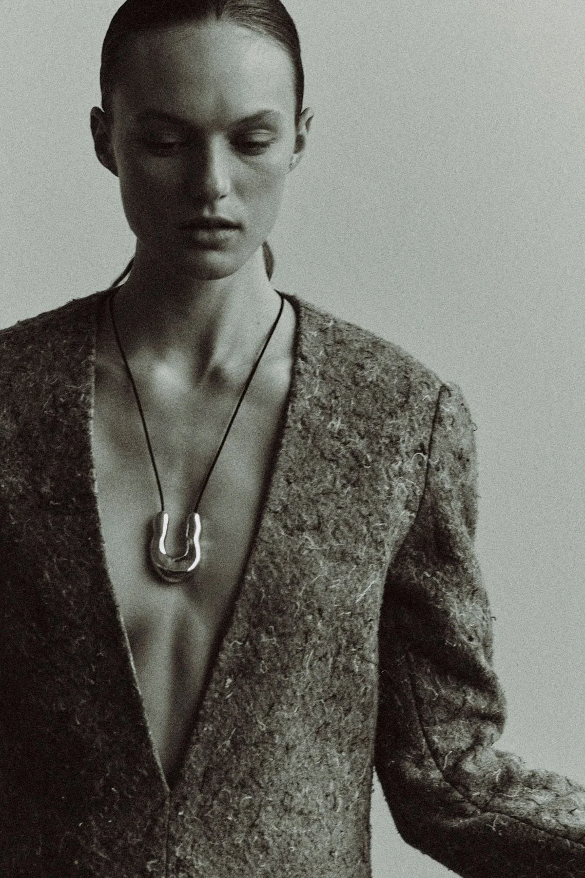 Large Wishbone Pendant - By AGMES - Image 3