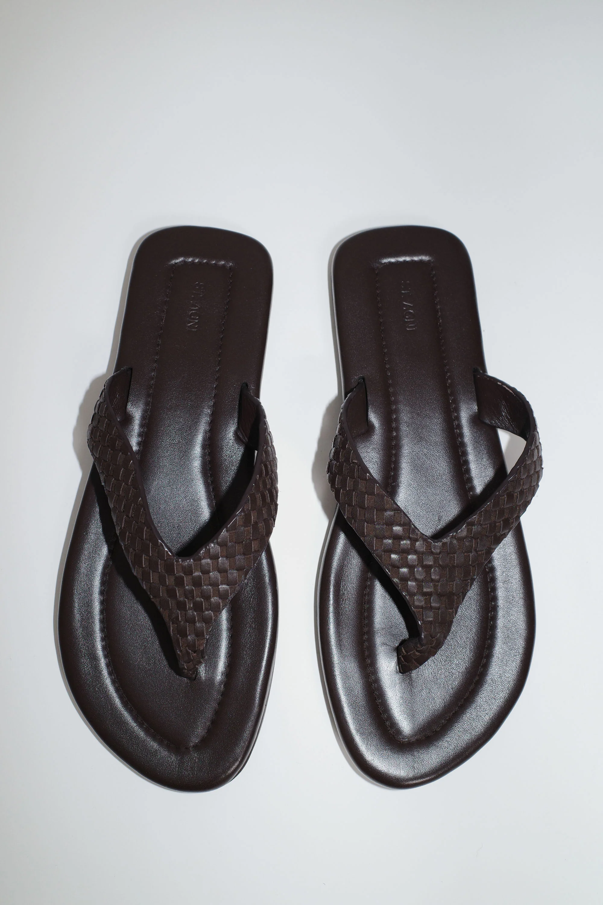 Lattice Weave Thong - Coffee - Image 7