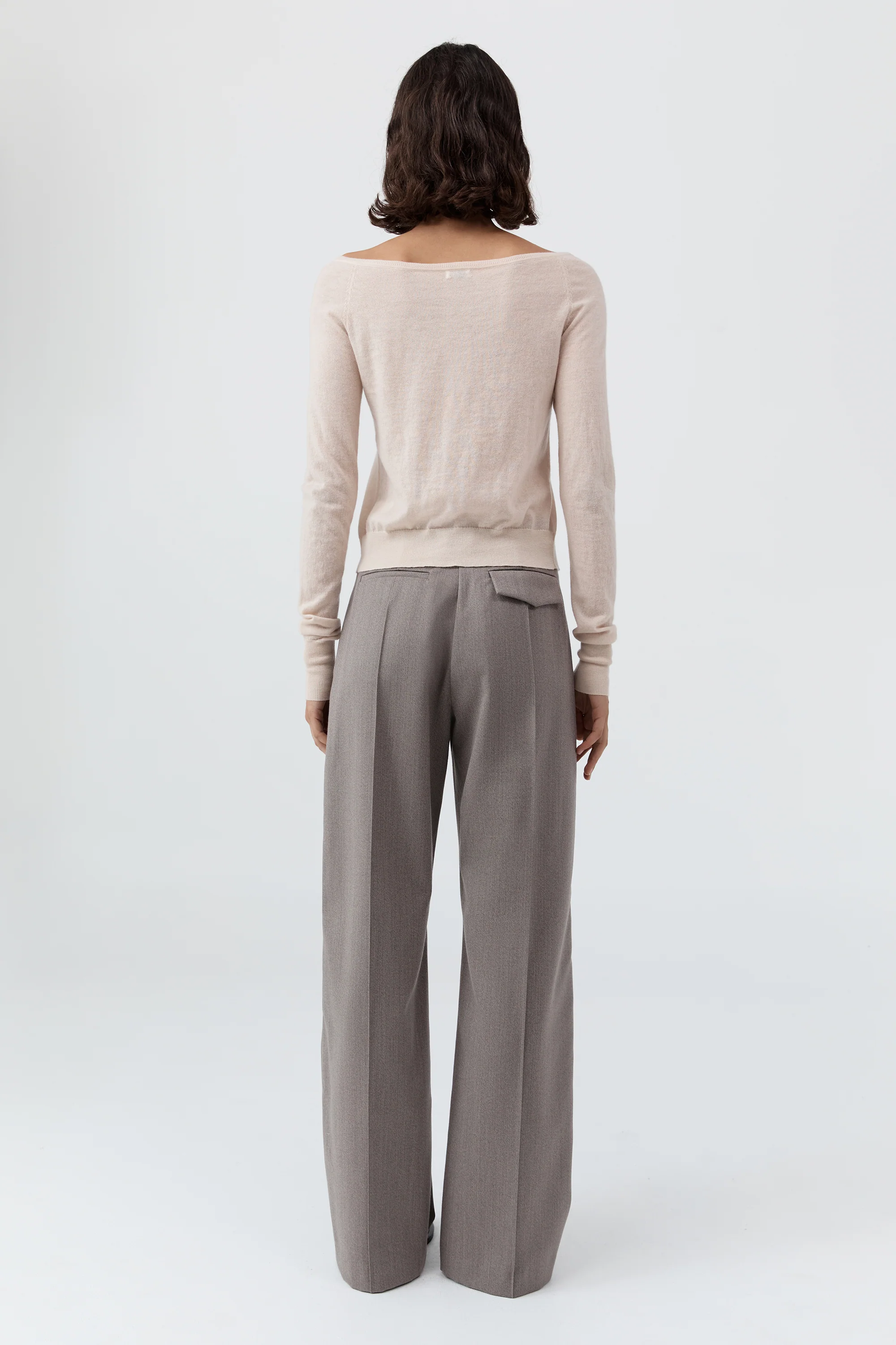 Merino Wool Ballet Cardigan - Powder - Image 4