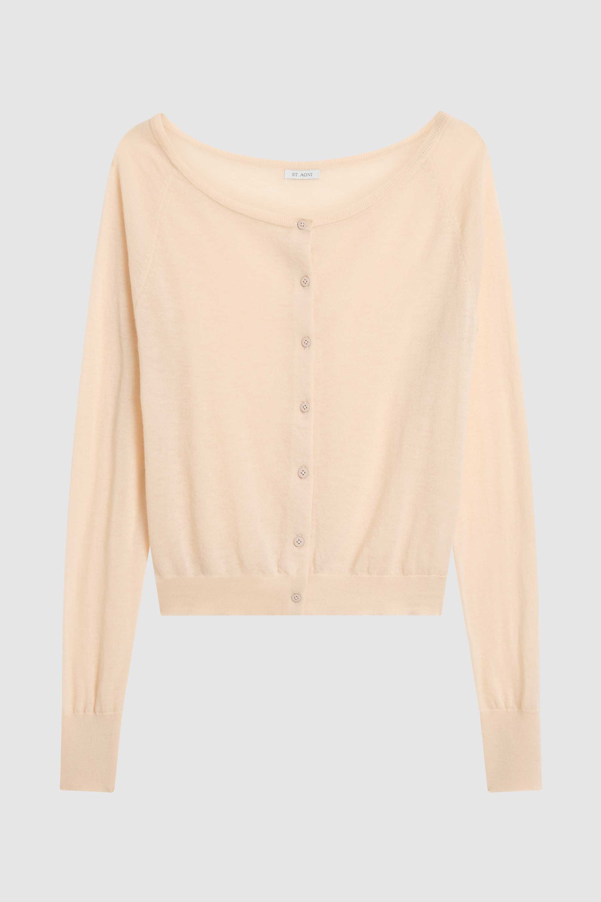Merino Wool Ballet Cardigan - Powder - Image 5
