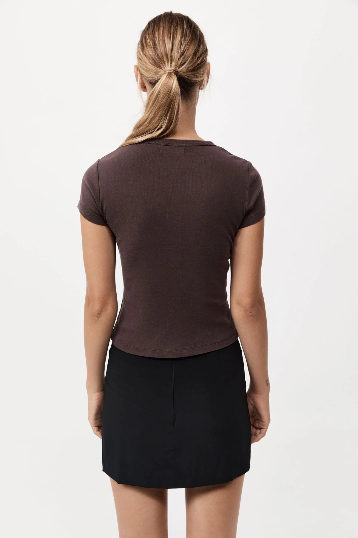 Organic Cotton Baby Tee - Raisin - Image 3