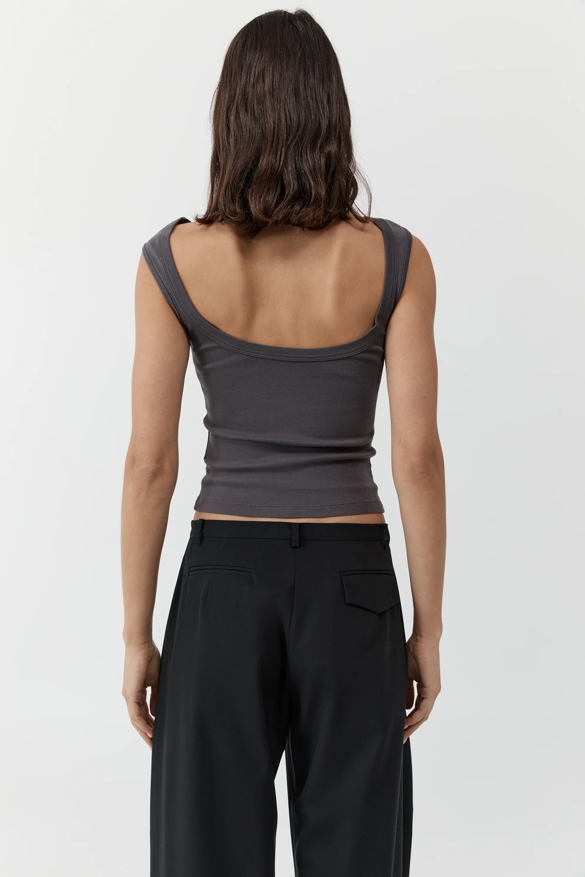 Organic Cotton Ballerina Top - Soot - Image 3