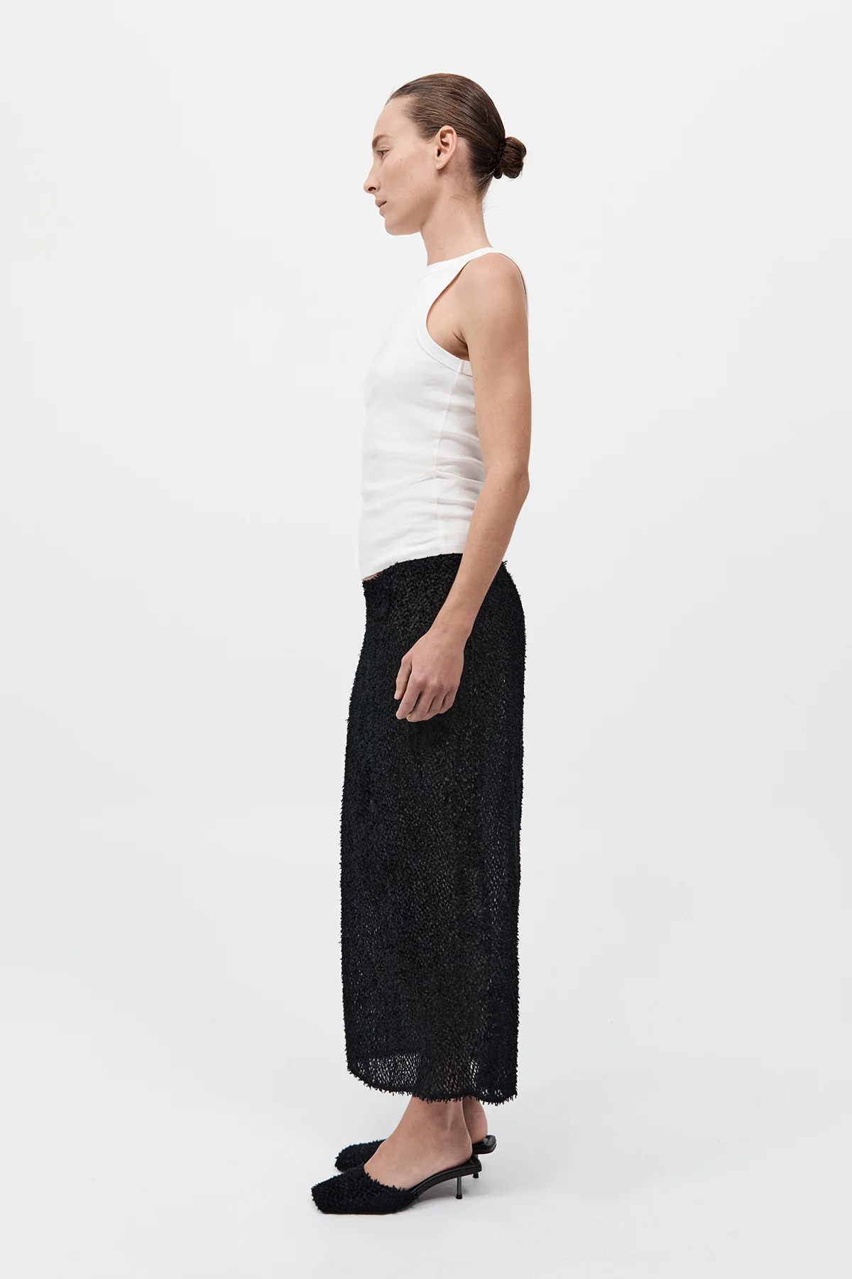 Organic Cotton Bateau Tank - White - Image 3