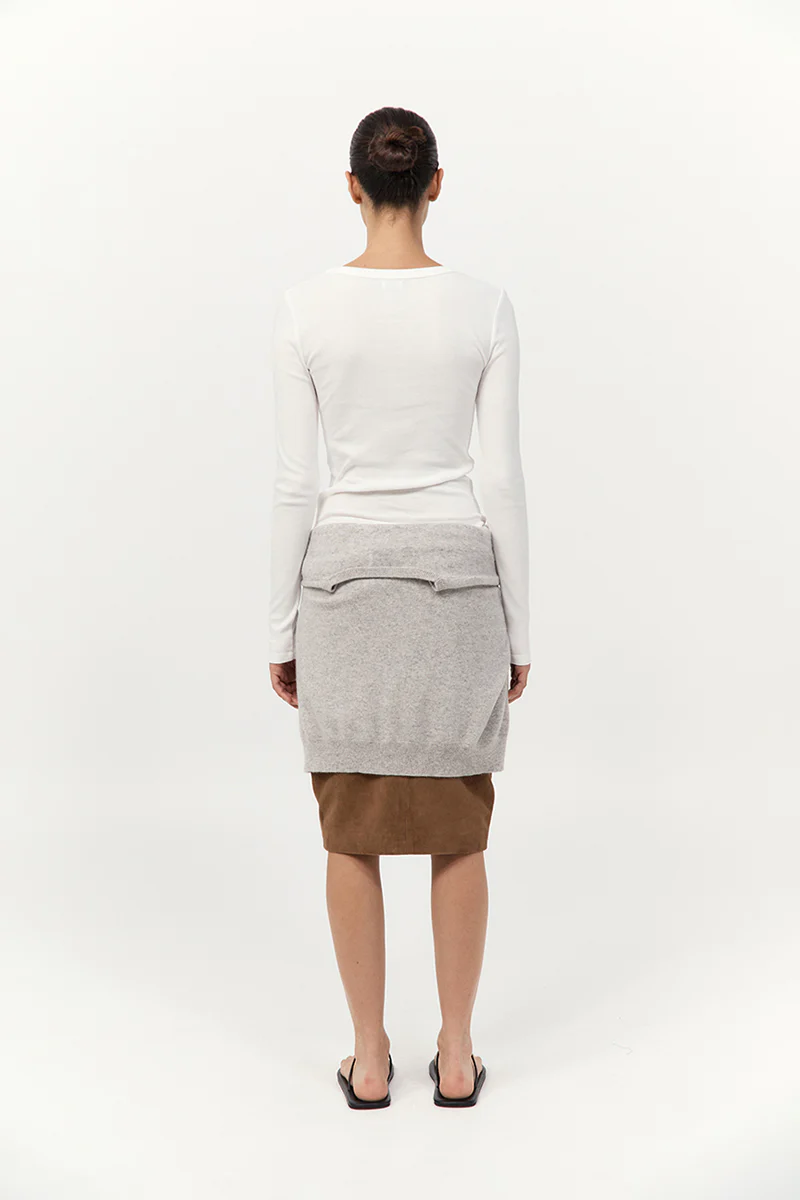 Organic Cotton Long Sleeve Top - White - Image 4