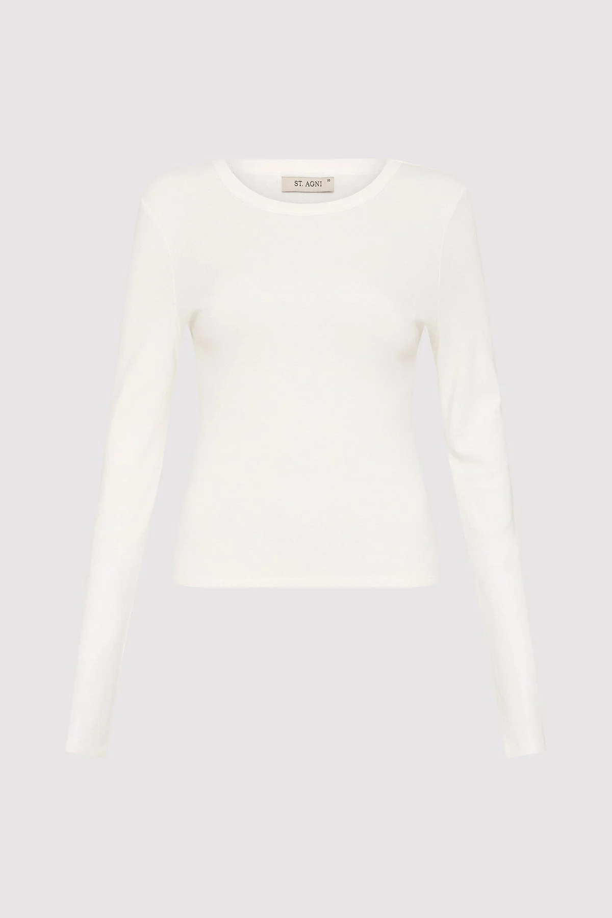 Organic Cotton Long Sleeve Top - White - Image 5