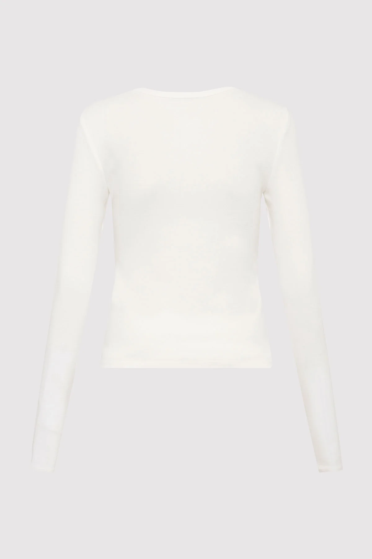 Organic Cotton Long Sleeve Top - White - Image 6
