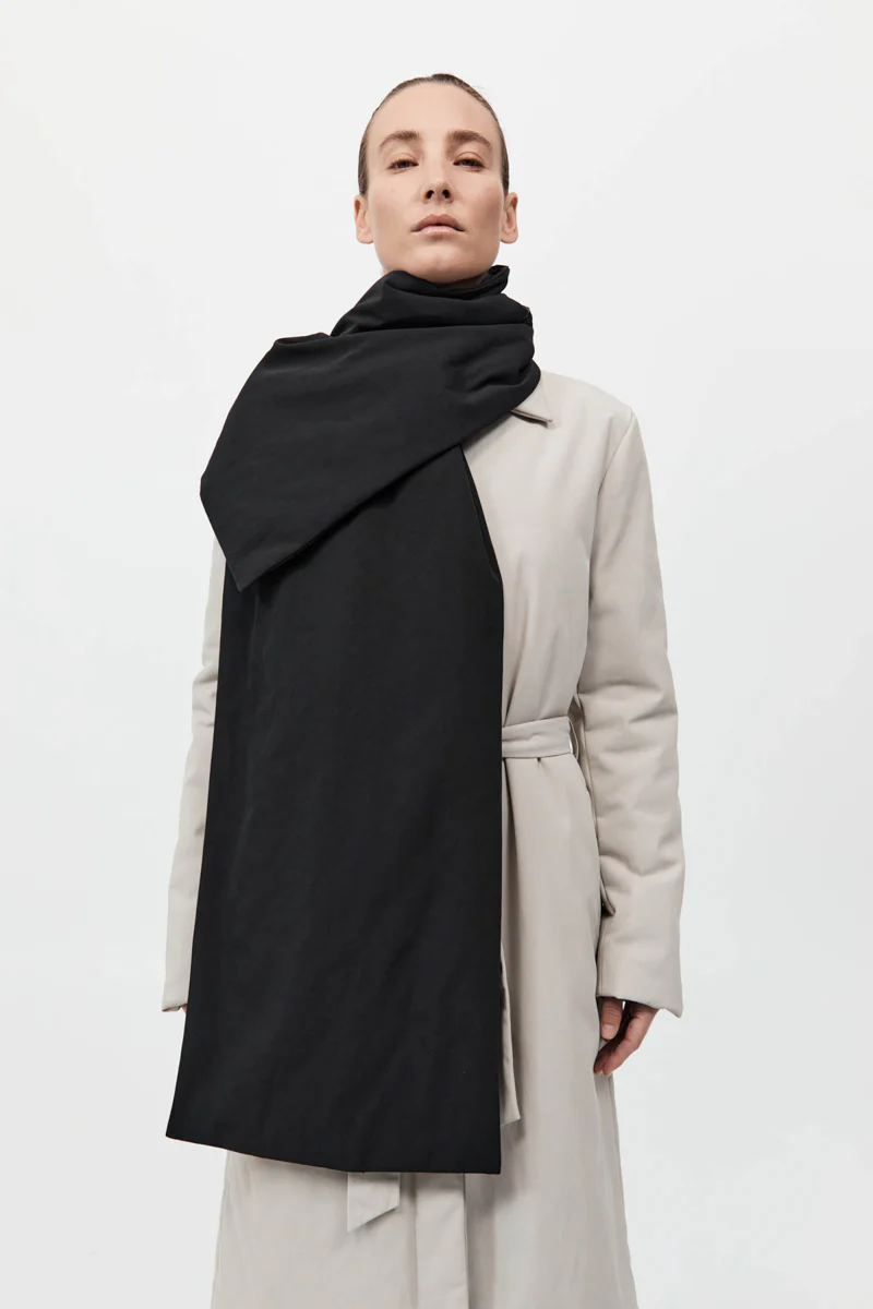 Padded Scarf - Black - Image 3