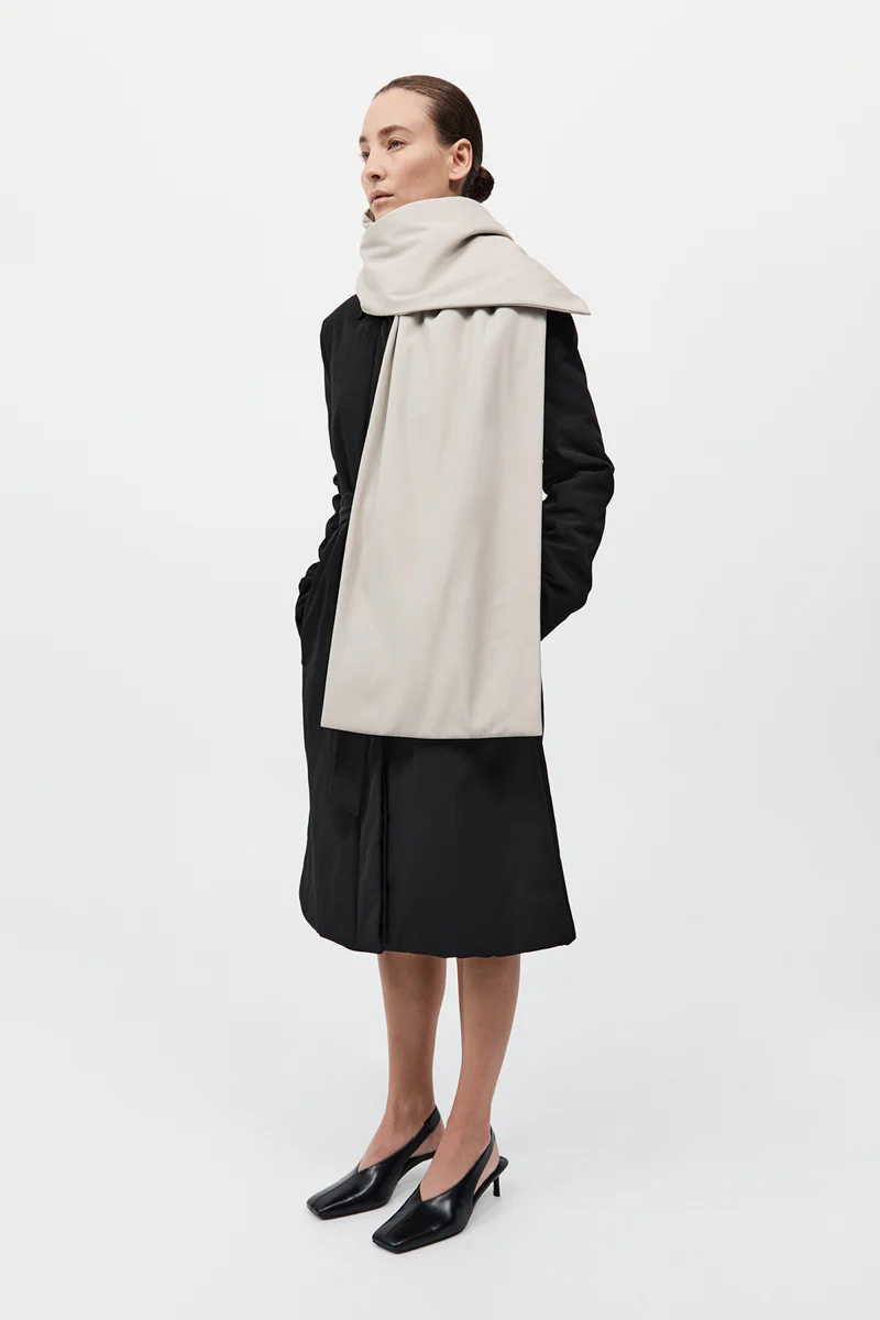 Padded Scarf - Creme - Image 3