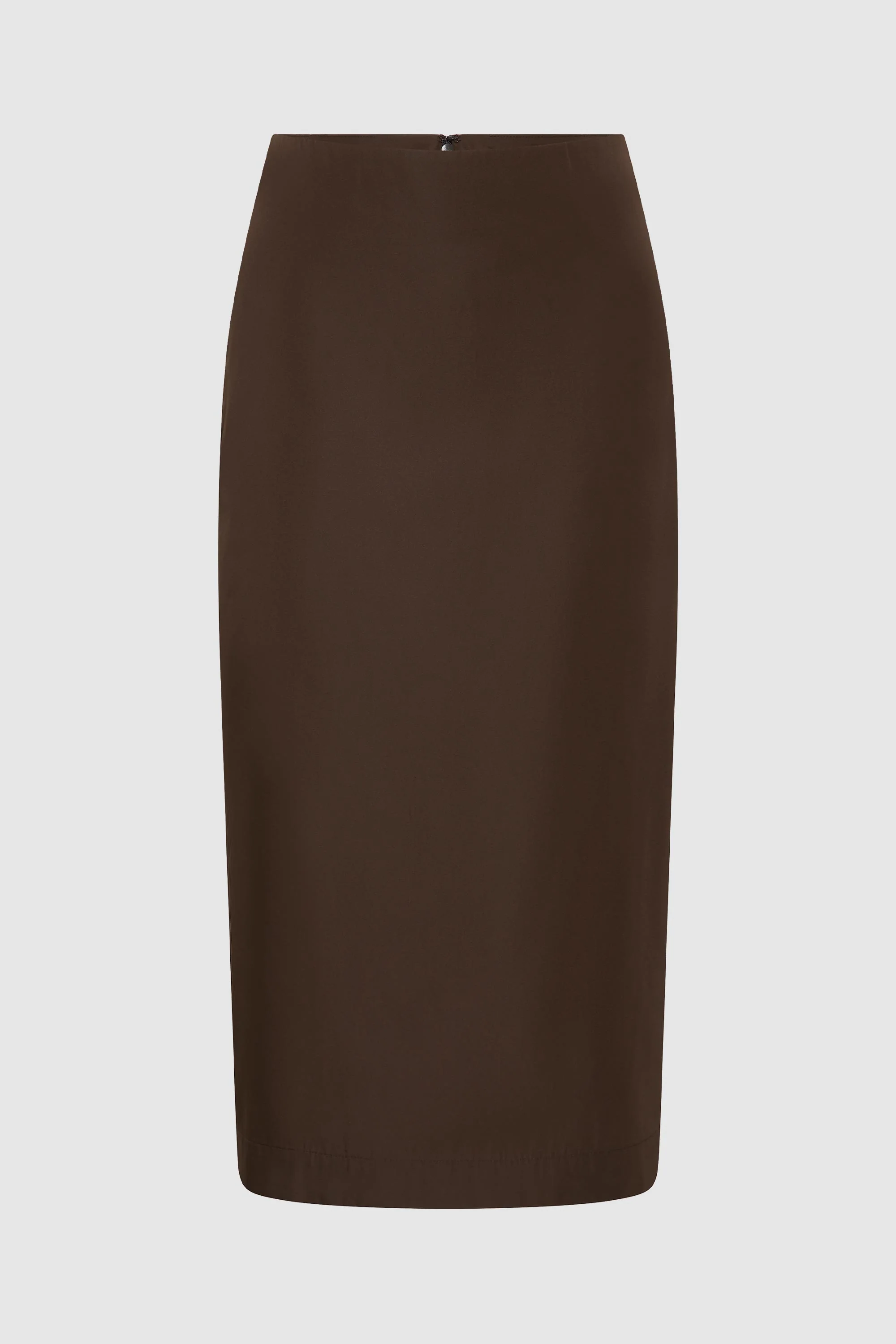 Paper Taffeta Column Skirt - Mocha - Image 7