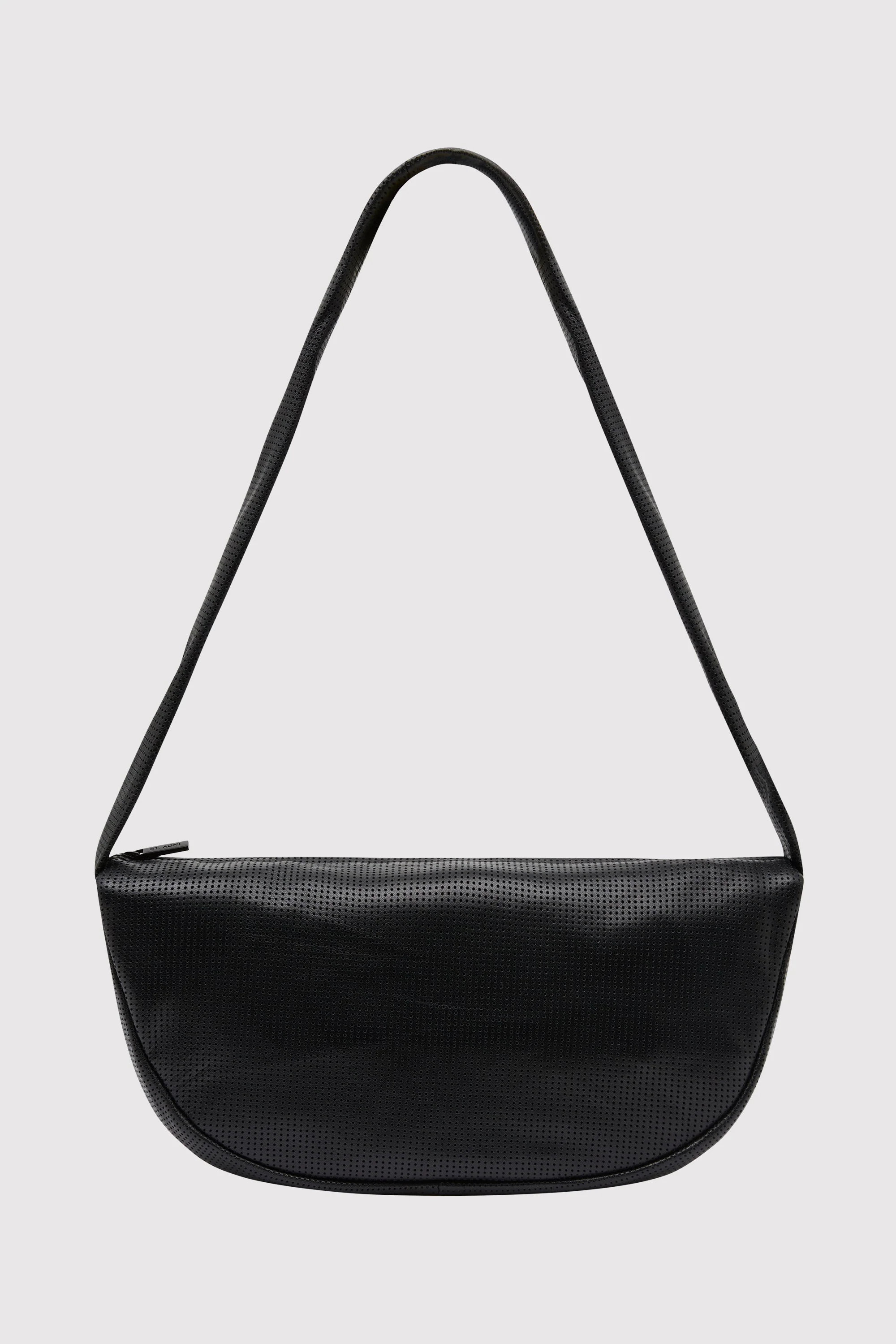 Perforated Crescent Bag - Black - Image 7
