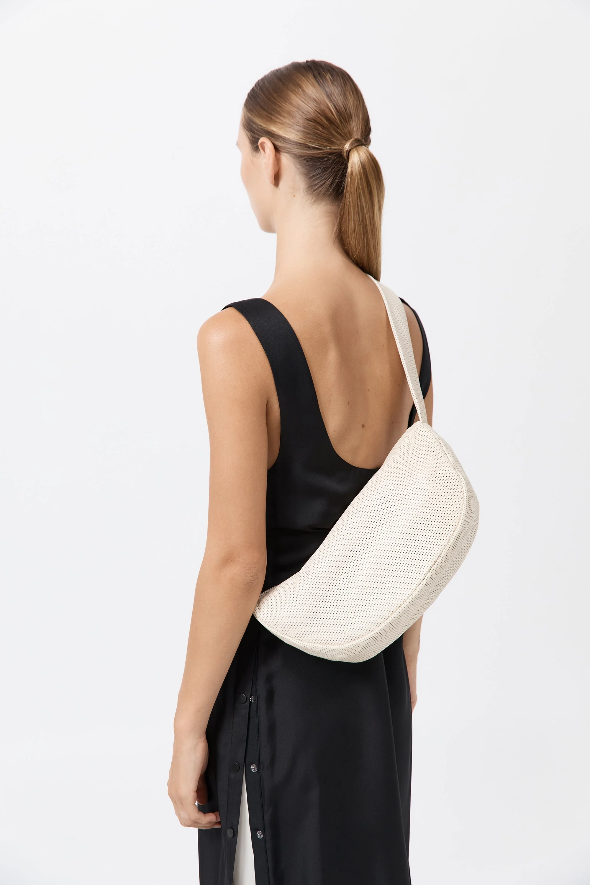 Perforated Crescent Bag - Tofu - Image 4