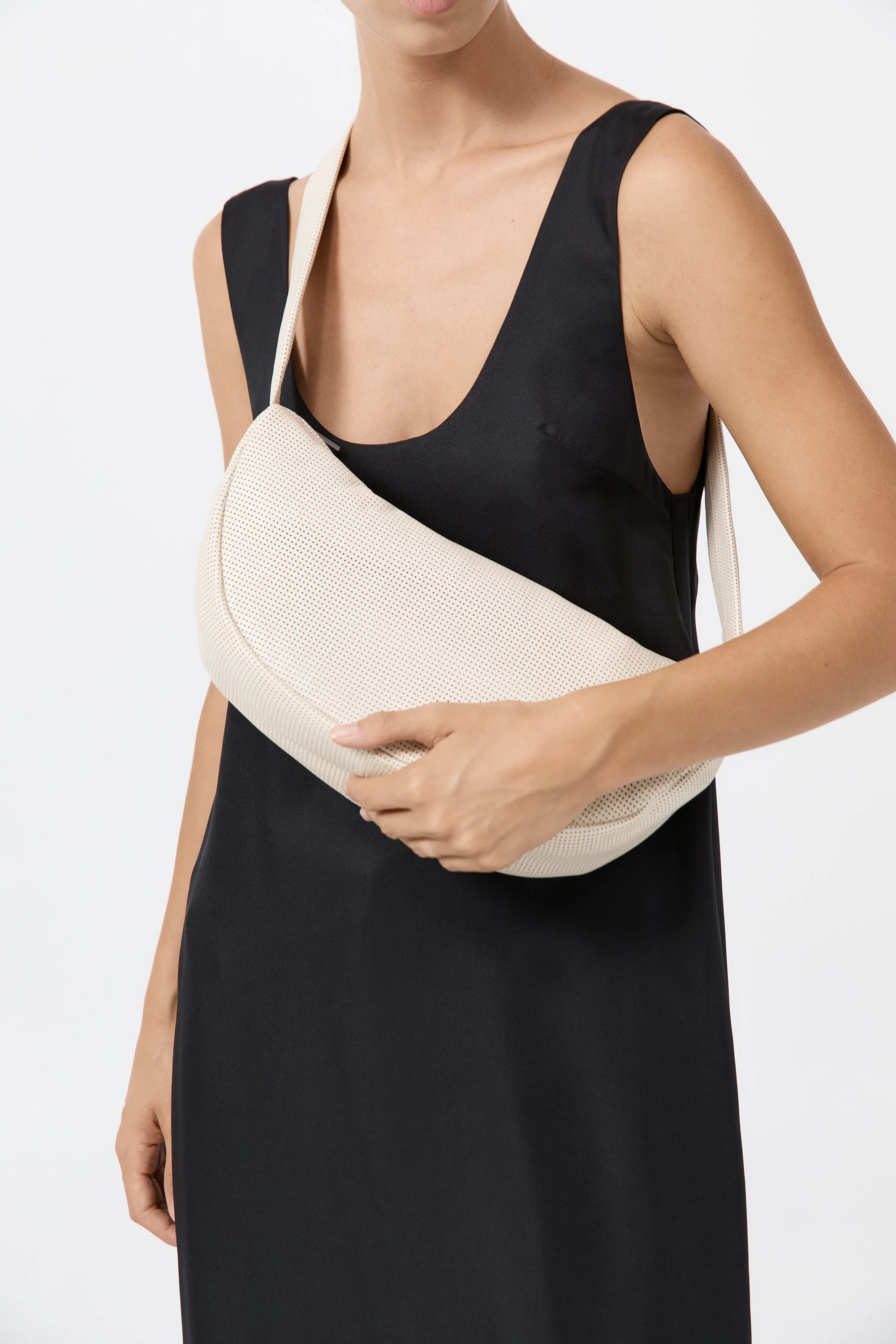 Perforated Crescent Bag - Tofu - Image 6