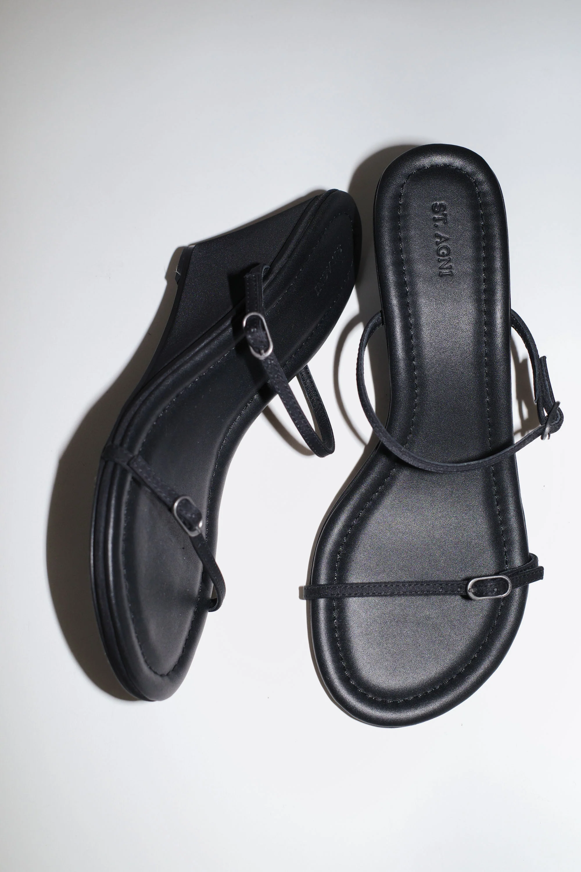 Petit Belt Detail Wedge - Black - Image 6