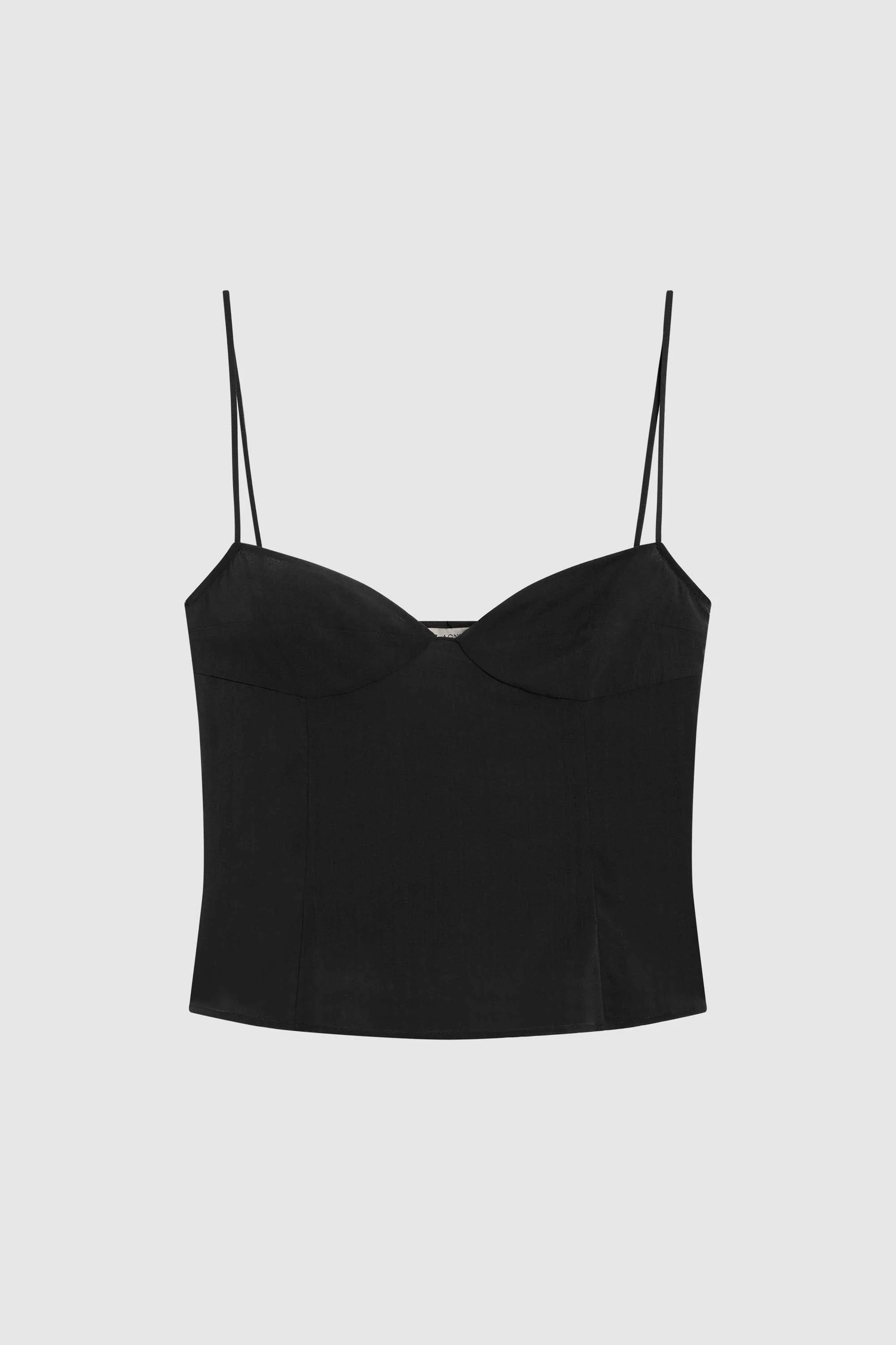 Silk Cami - Black - Image 6