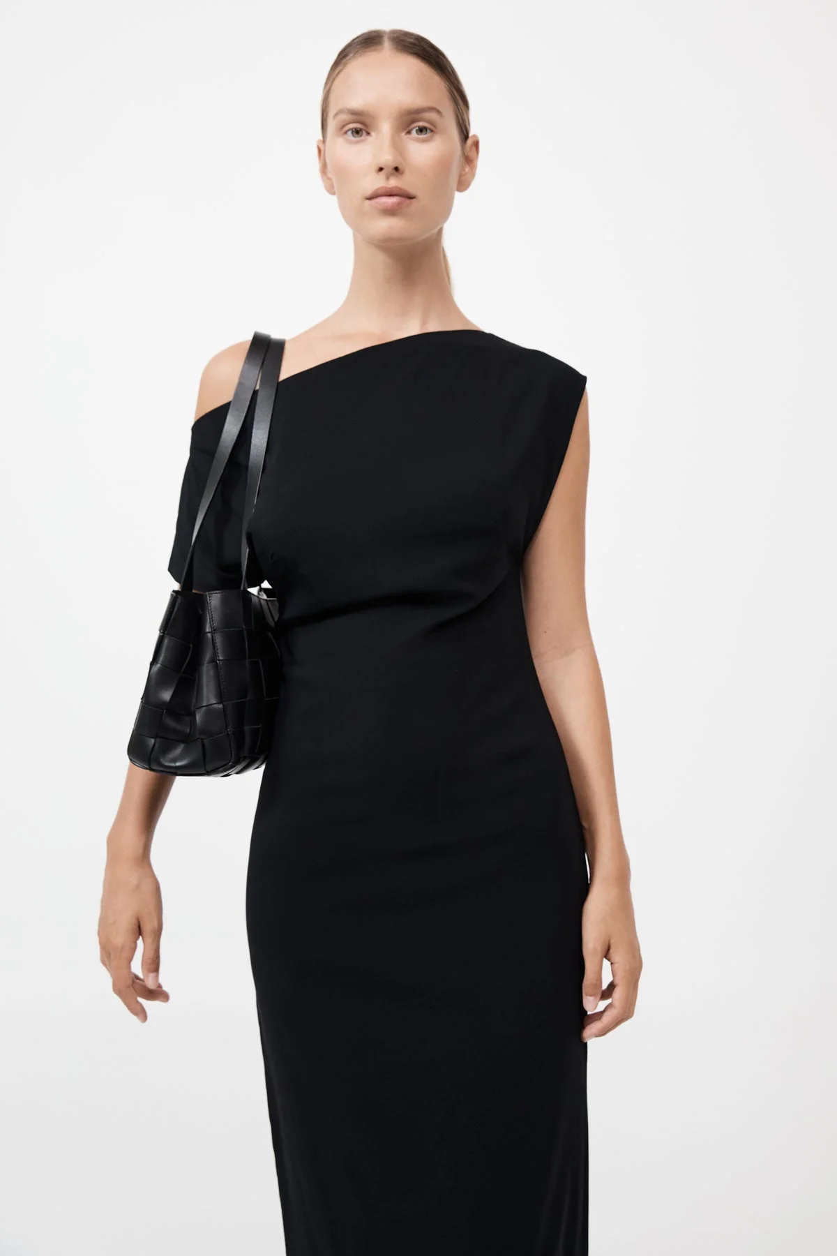 PRE-ORDER: Slim Woven Tote - Black - Image 3