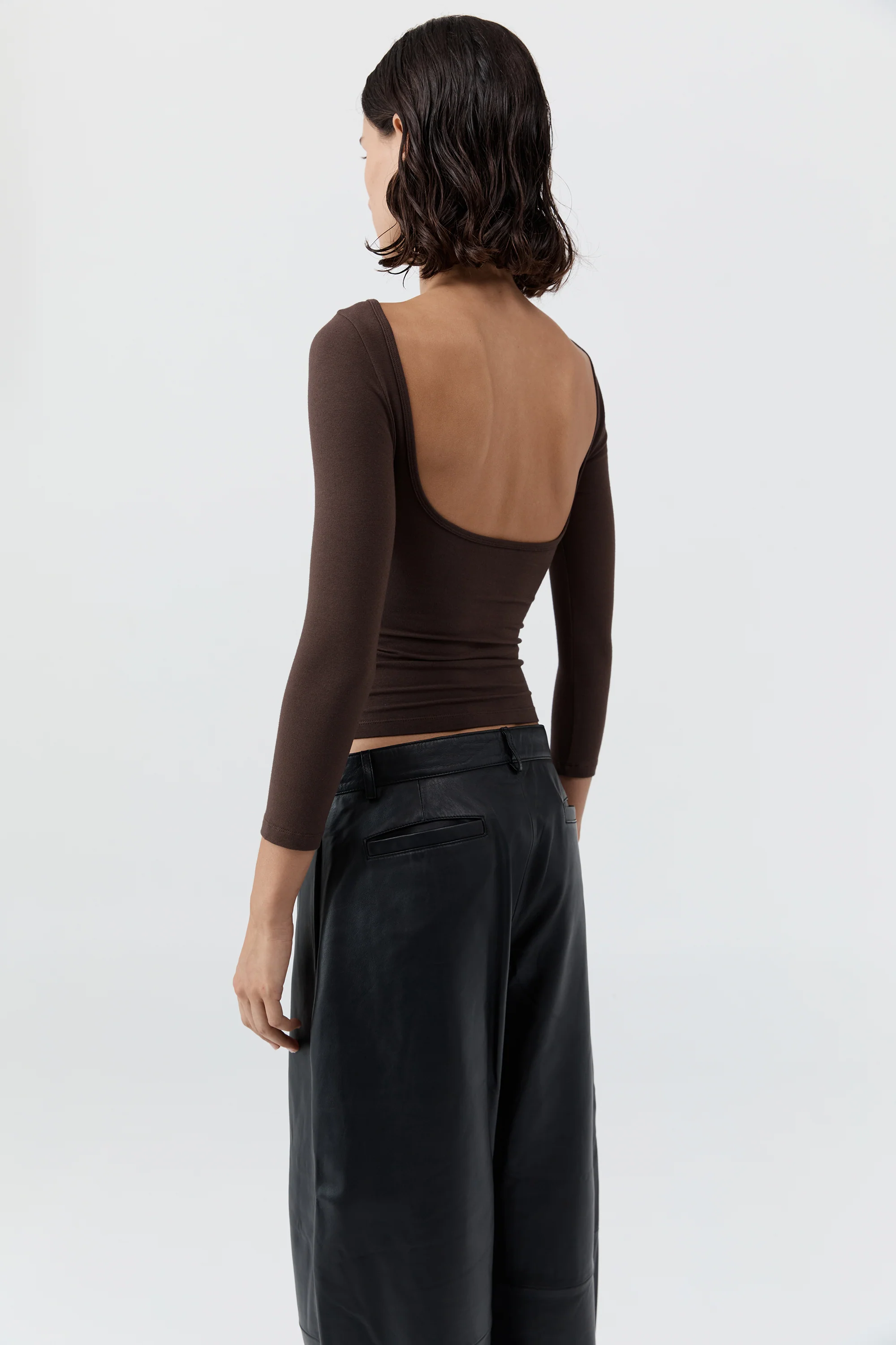 Soft Jersey Ballerina Top - Liqueur - Image 3