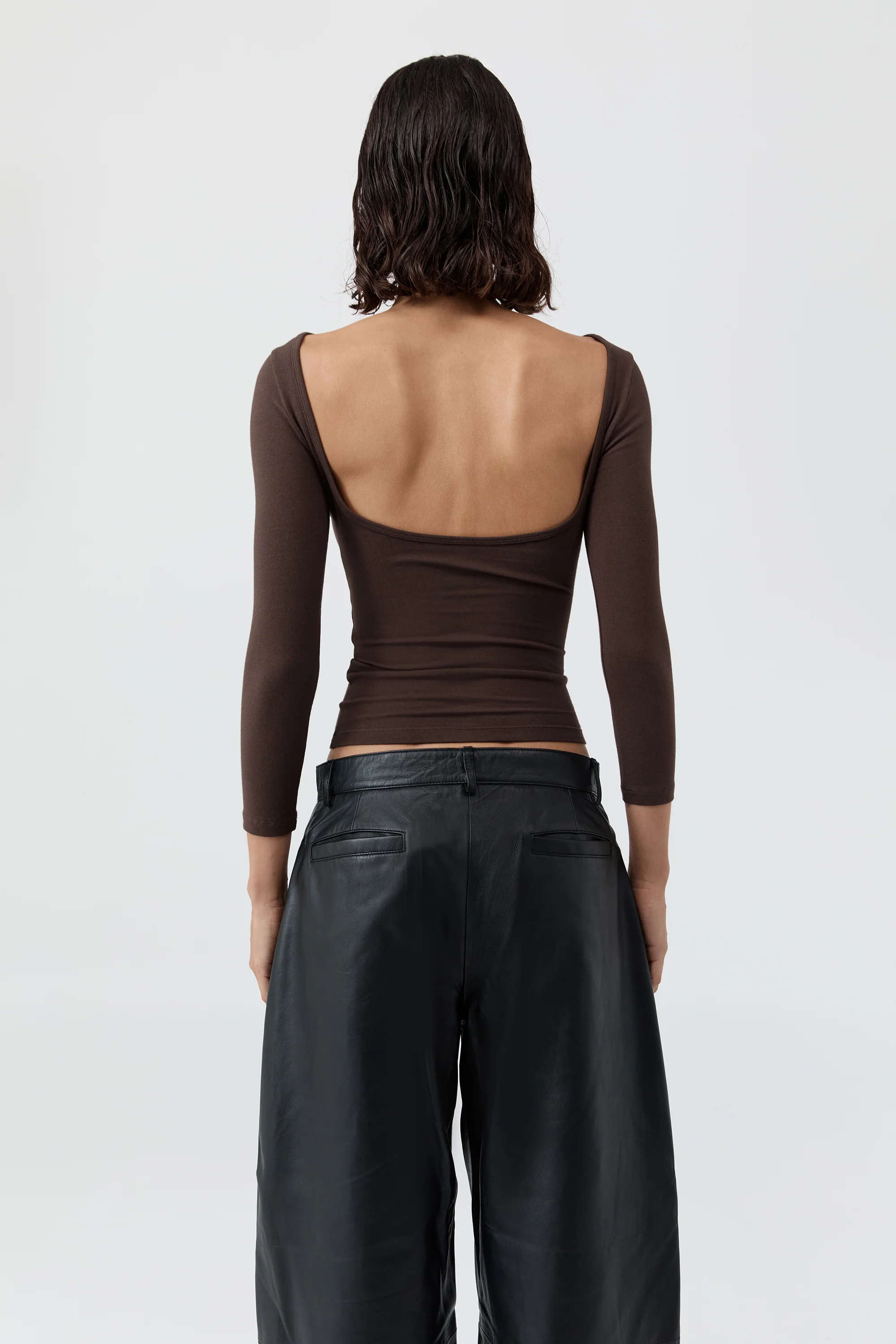 Soft Jersey Ballerina Top - Liqueur - Image 4