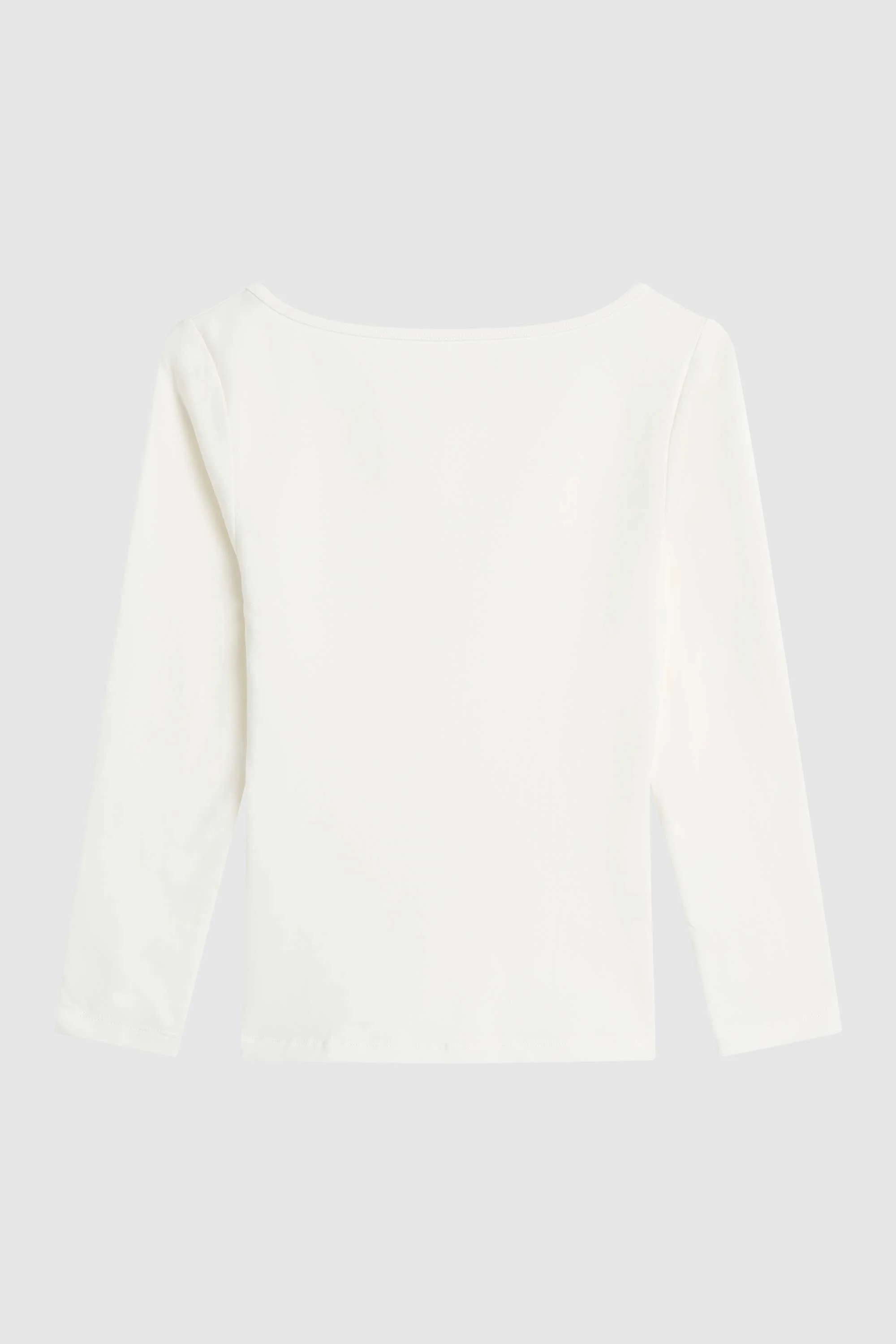 Soft Jersey Ballerina Top - White - Image 6