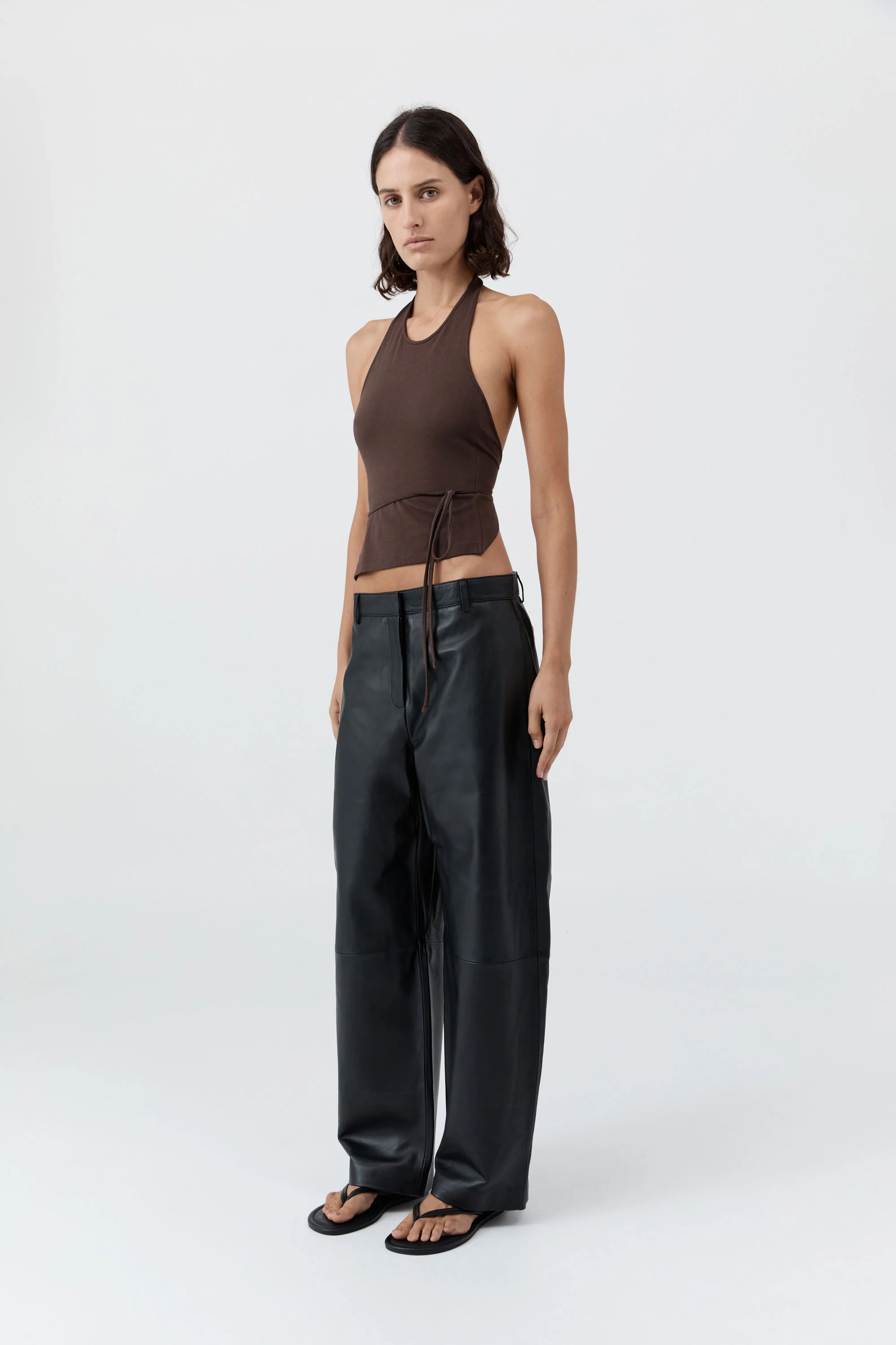 Soft Jersey Halter Top - Liqueur - Image 5