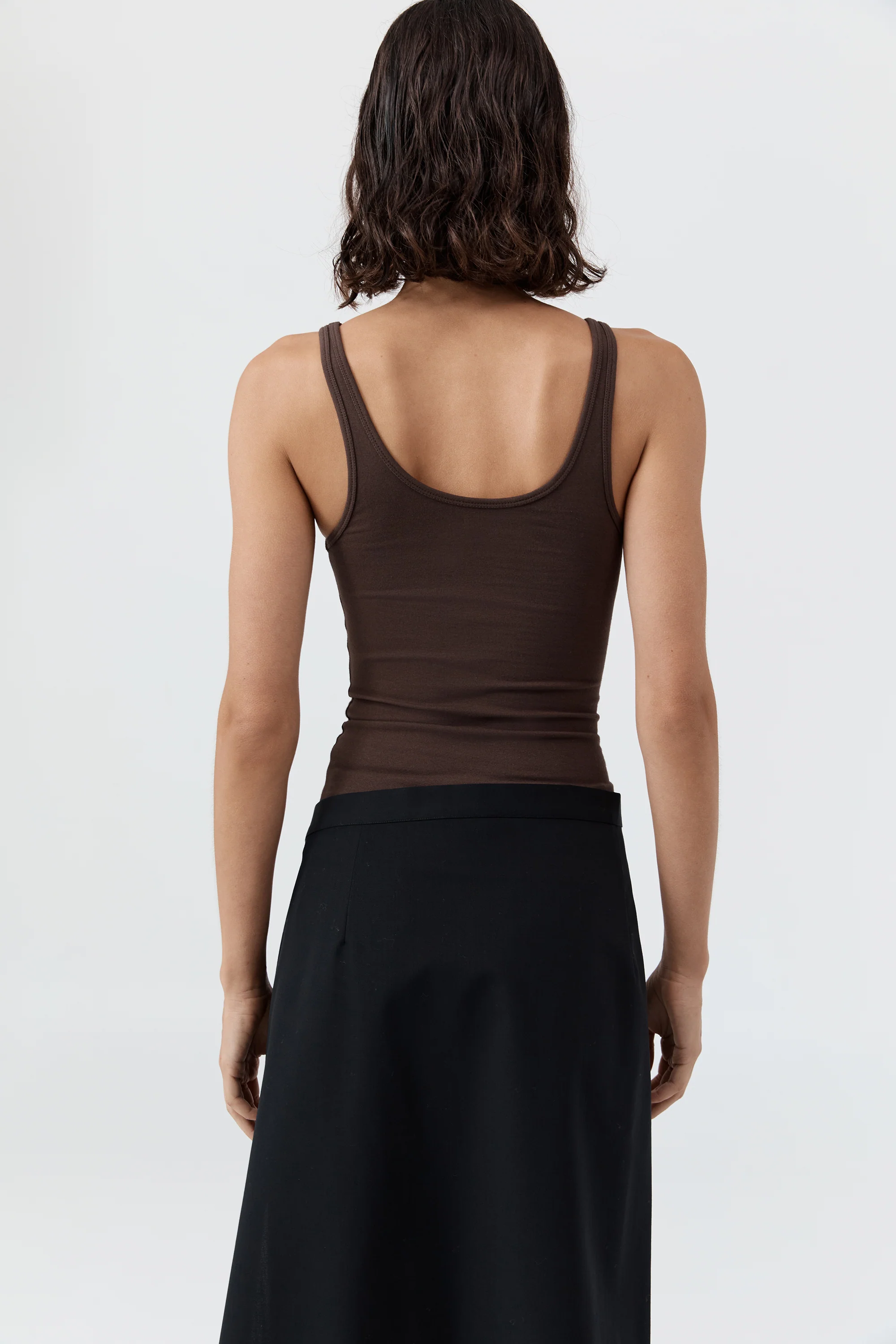 Soft Jersey Slim Scoop Tank - Liqueur - Image 5